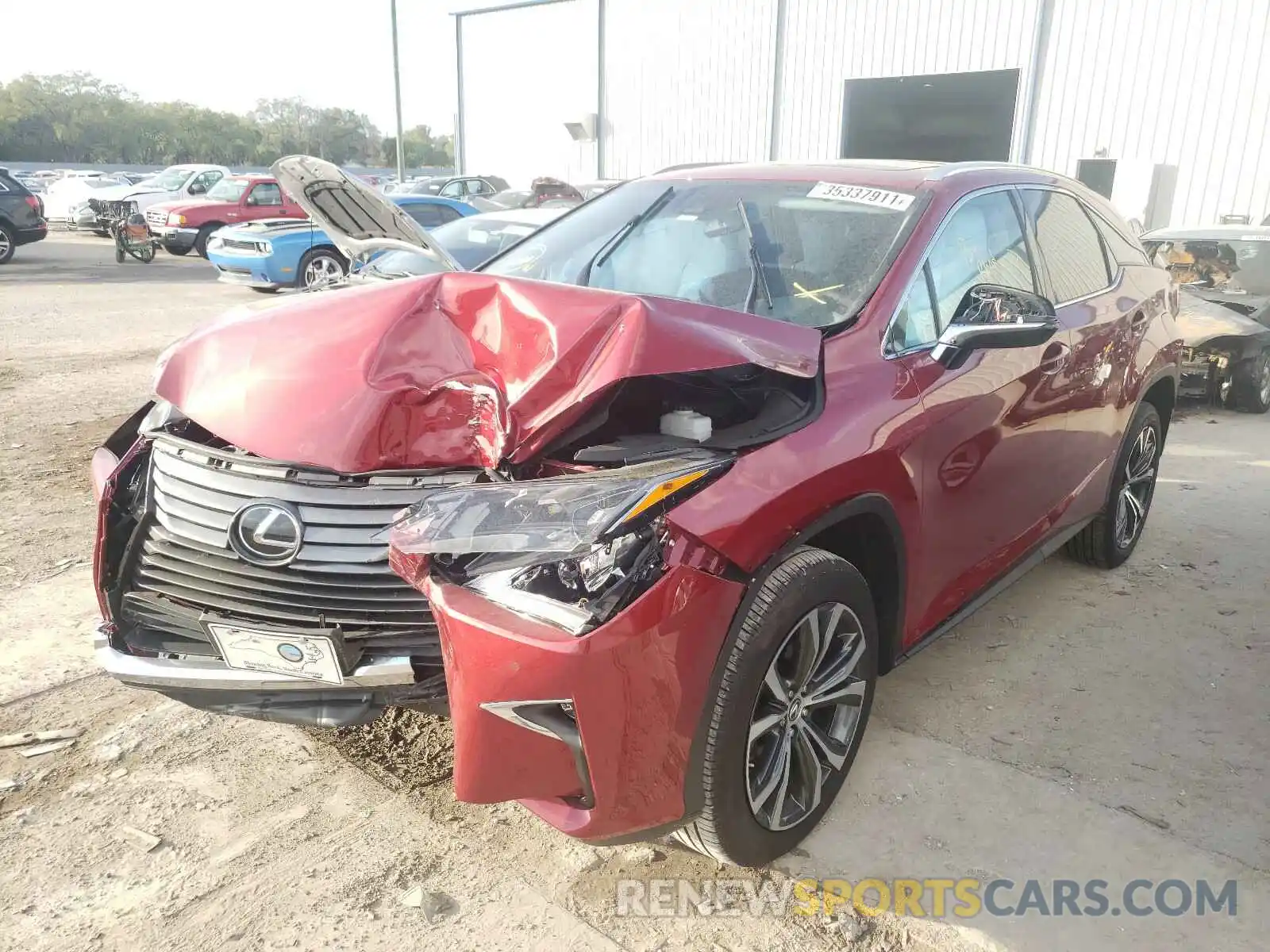 2 Photograph of a damaged car 2T2ZZMCAXKC148802 LEXUS RX350 2019