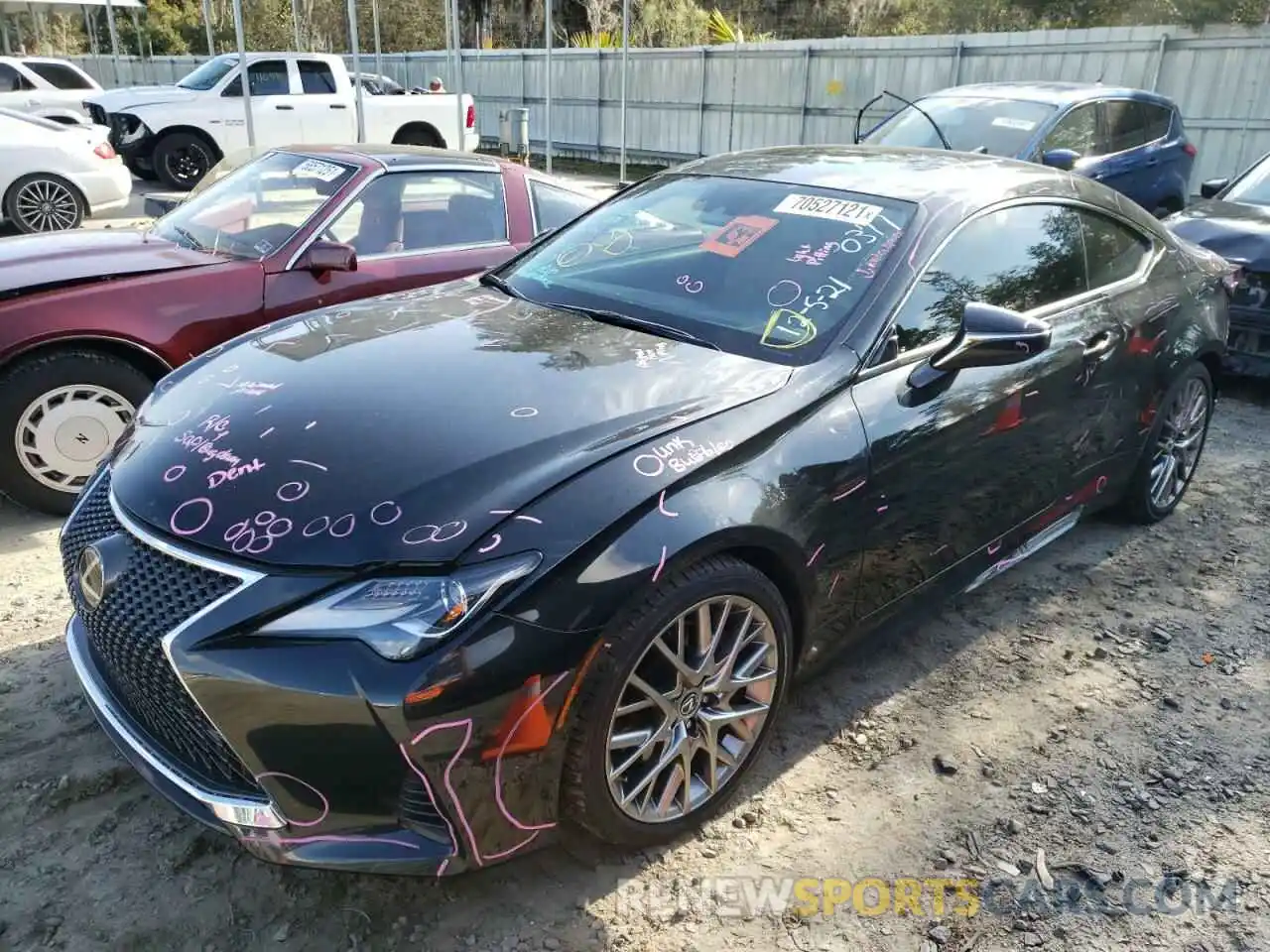 2 Photograph of a damaged car JTHHZ5BC0K5020377 LEXUS RX350 2019