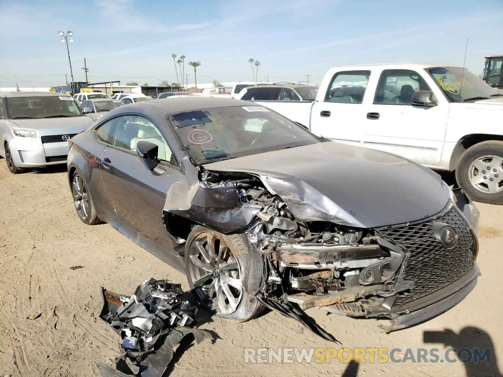 1 Photograph of a damaged car JTHHZ5BC1K5020596 LEXUS RX350 2019