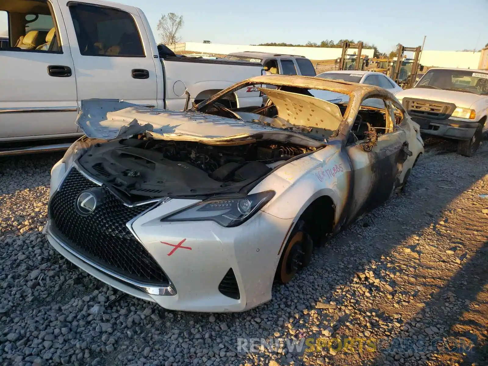 2 Photograph of a damaged car JTHHZ5BC2K5021563 LEXUS RX350 2019