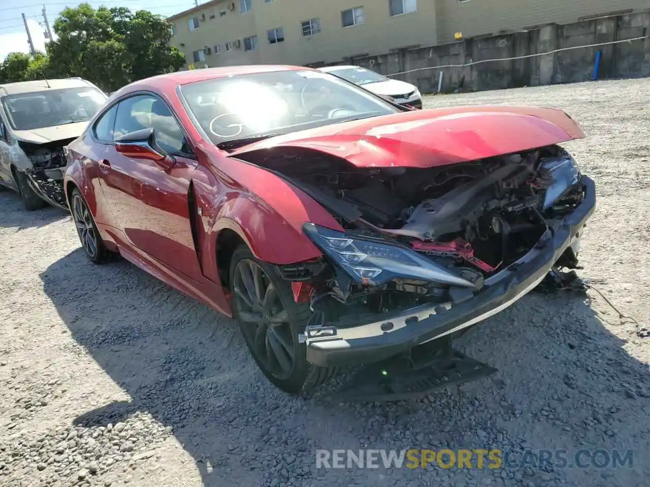 1 Photograph of a damaged car JTHHZ5BC4K5020608 LEXUS RX350 2019