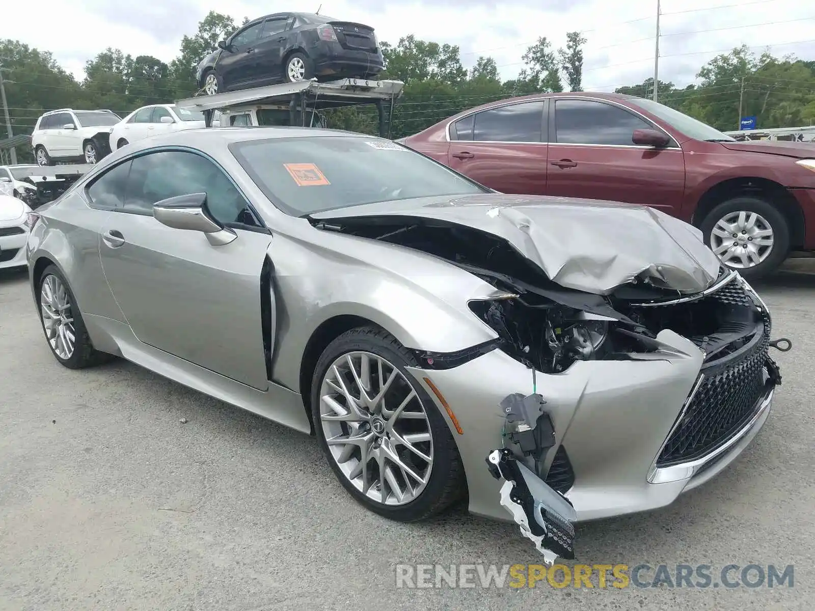 1 Photograph of a damaged car JTHHZ5BC4K5020642 LEXUS RX350 2019