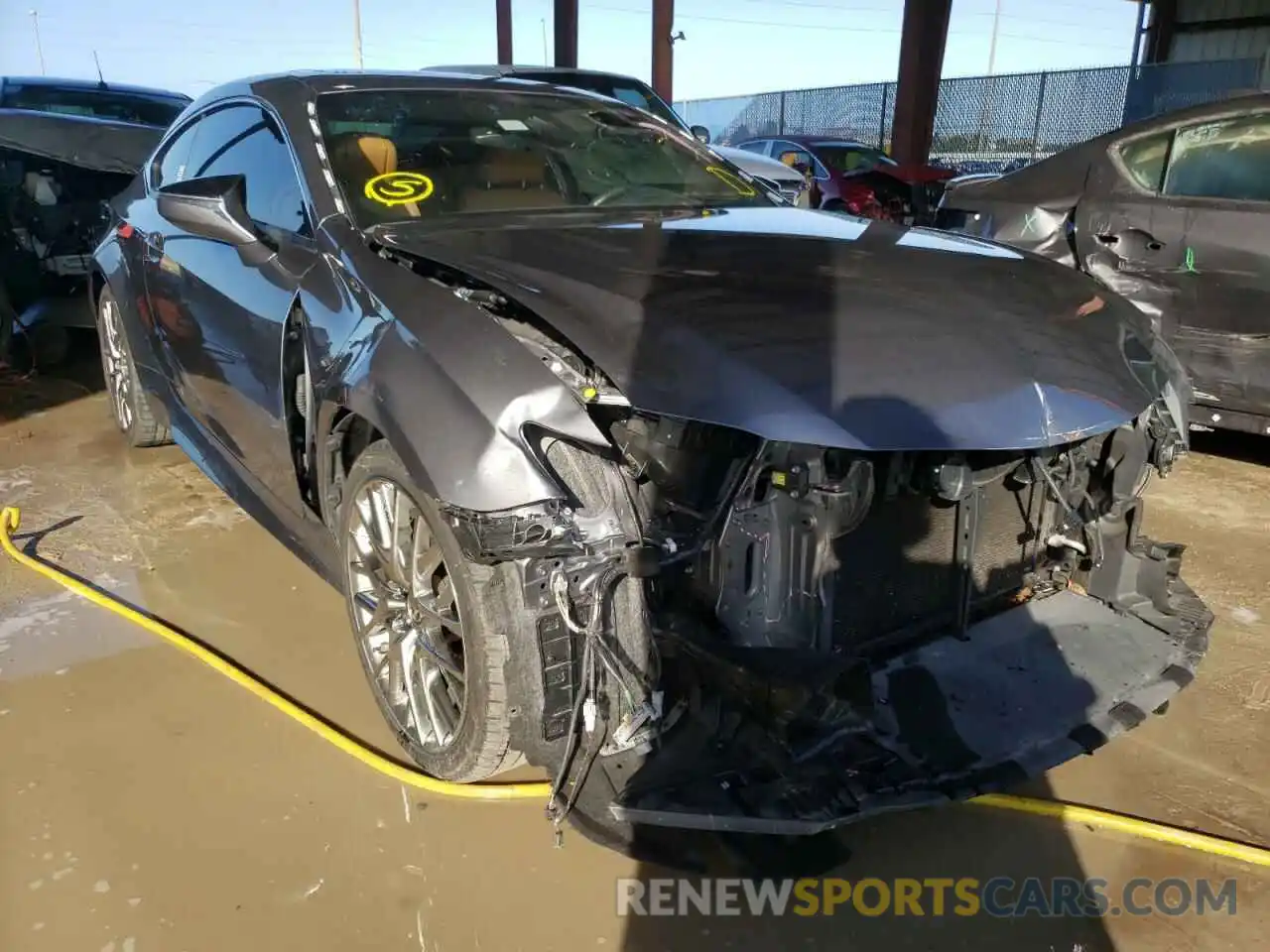 1 Photograph of a damaged car JTHHZ5BC5K5020391 LEXUS RX350 2019