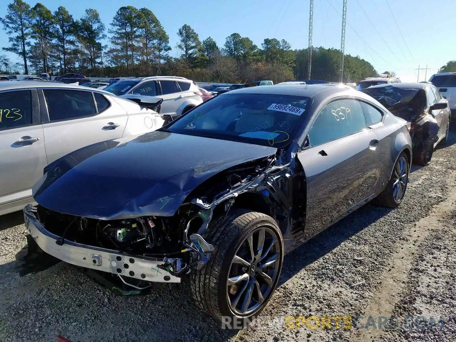 2 Photograph of a damaged car JTHHZ5BC7K5020540 LEXUS RX350 2019