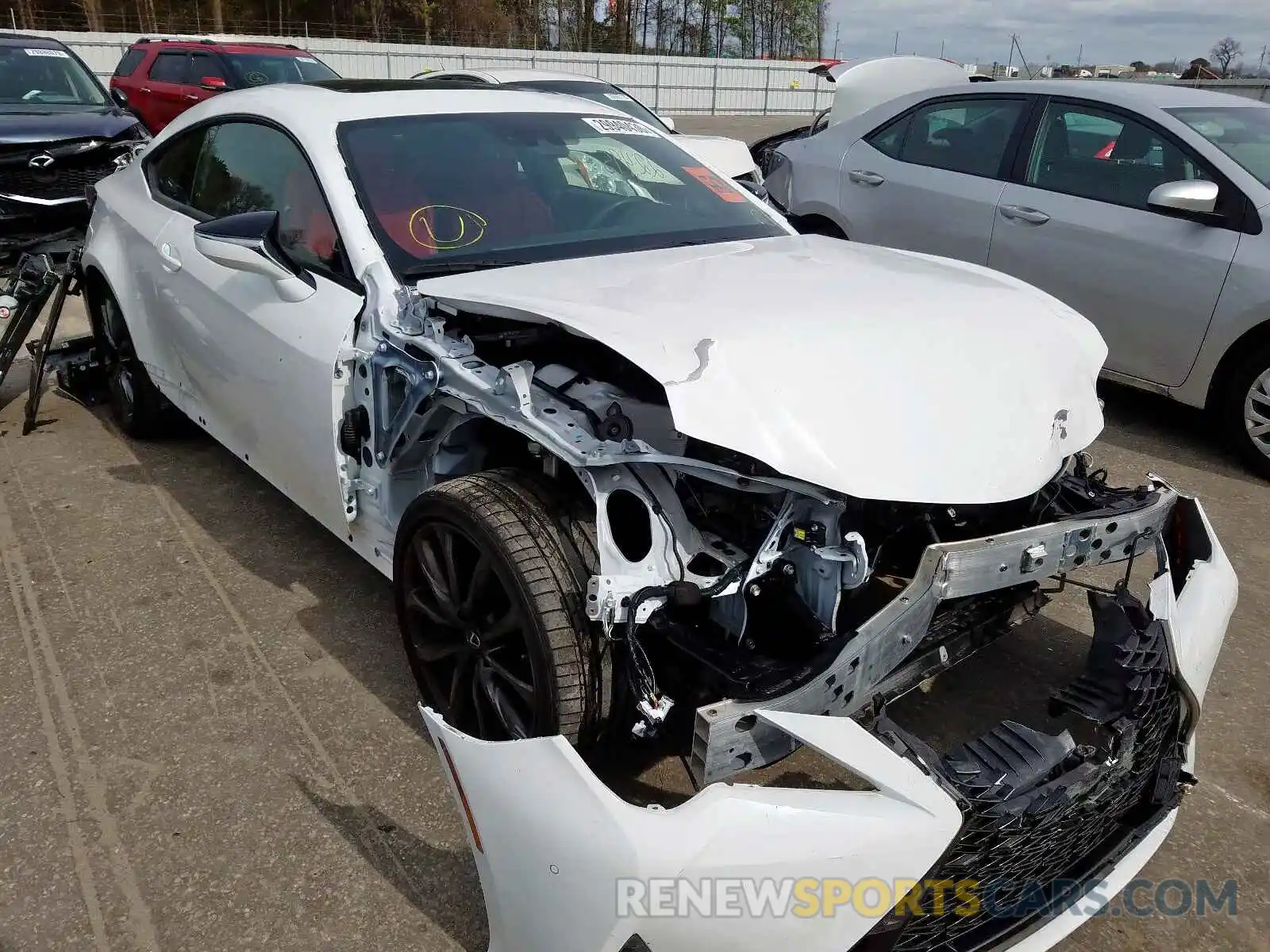 1 Photograph of a damaged car JTHHZ5BCXK5019561 LEXUS RX350 2019