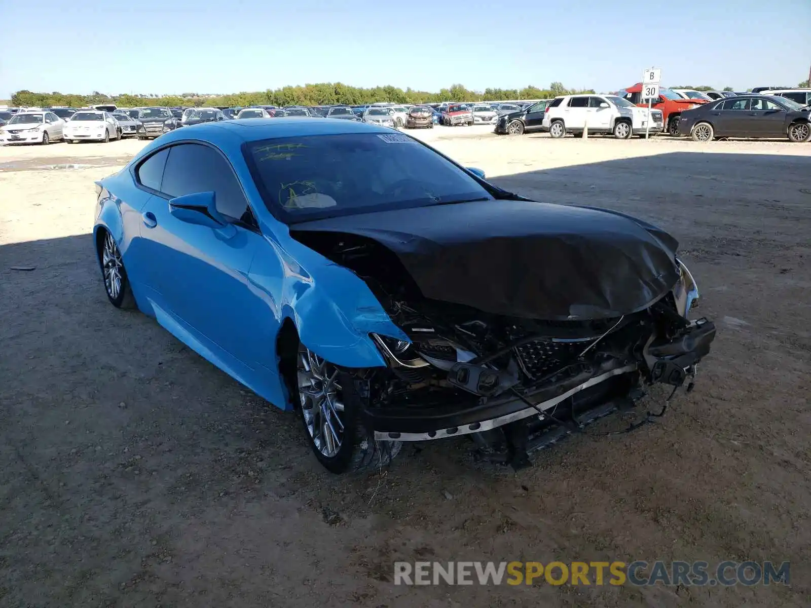 1 Photograph of a damaged car JTHS85BC0K5005015 LEXUS RX350 2019