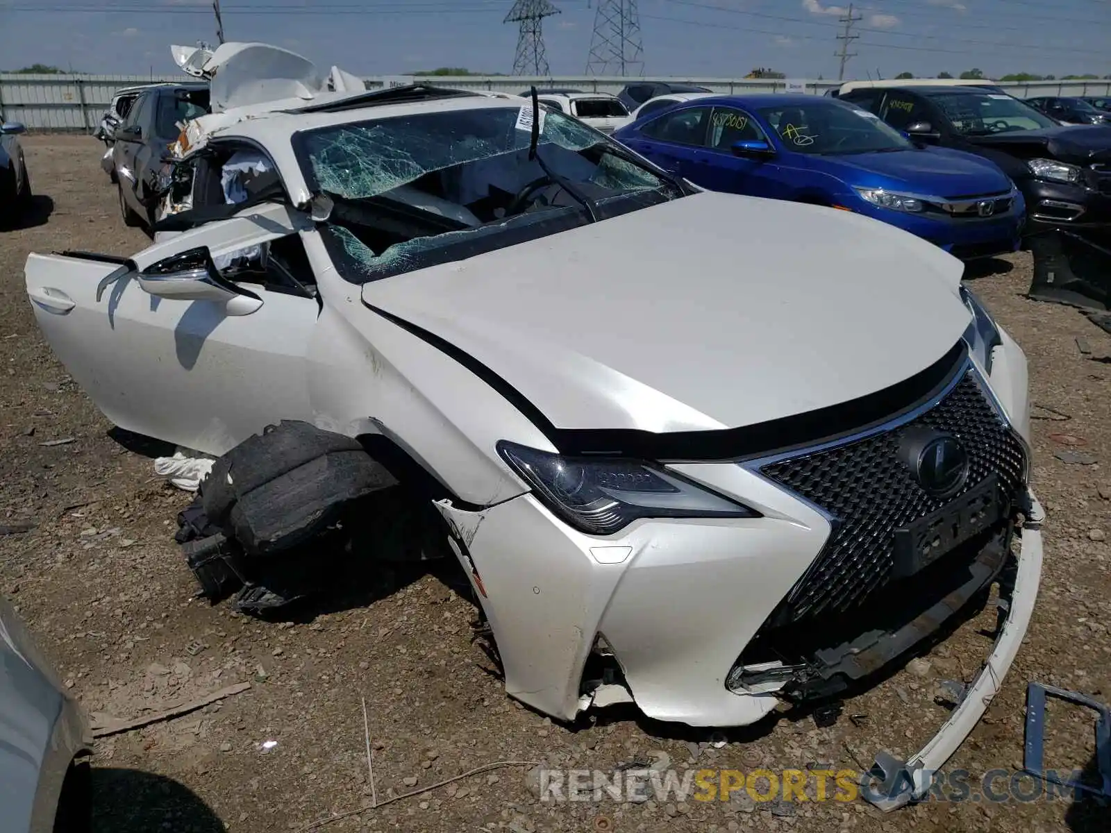 1 Photograph of a damaged car JTHS85BC2K5004903 LEXUS RX350 2019