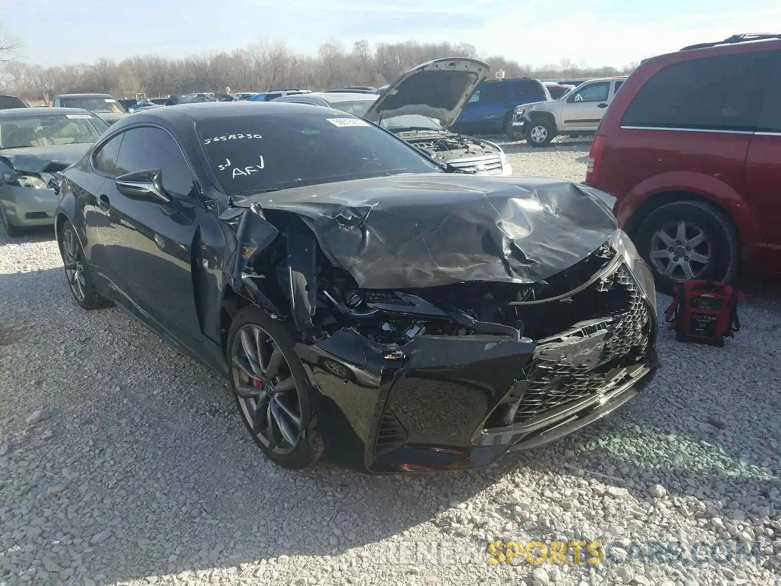 1 Photograph of a damaged car JTHSZ5BC0K5009871 LEXUS RX350 2019