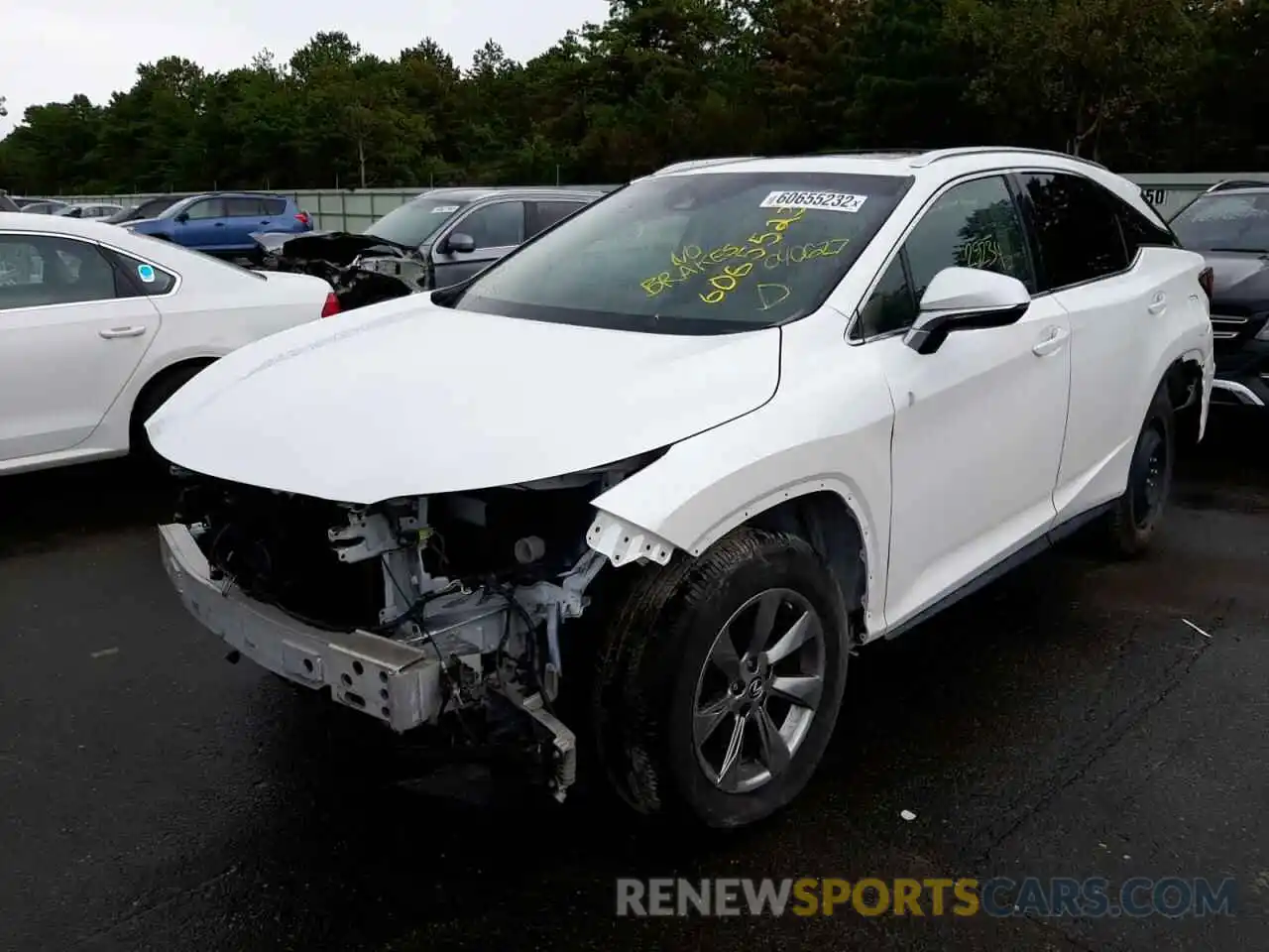 2 Photograph of a damaged car JTJBZMCA2K2040627 LEXUS RX350 2019