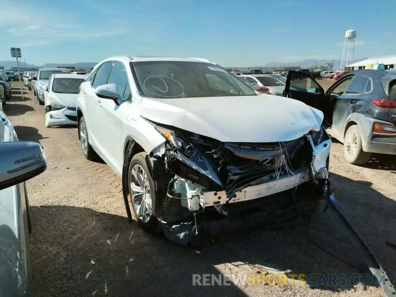 1 Photograph of a damaged car JTJBZMCA3K2042368 LEXUS RX350 2019