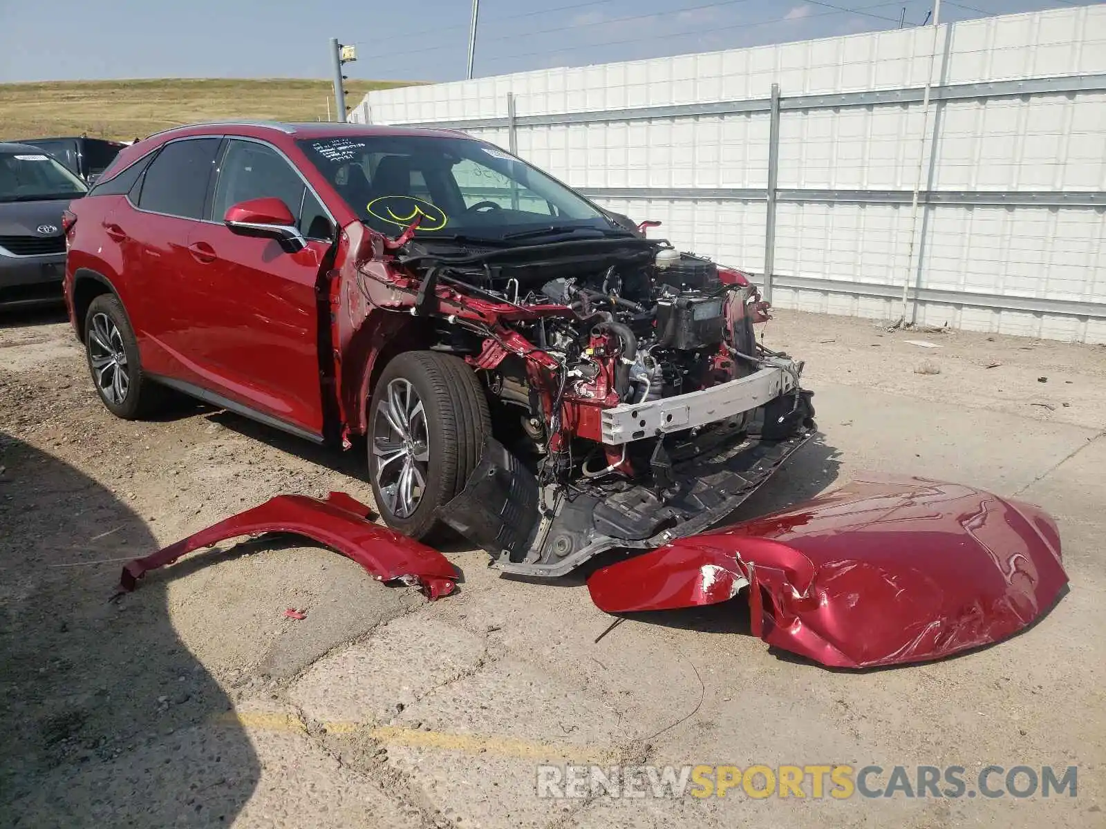 1 Photograph of a damaged car JTJBZMCA4K2043125 LEXUS RX350 2019