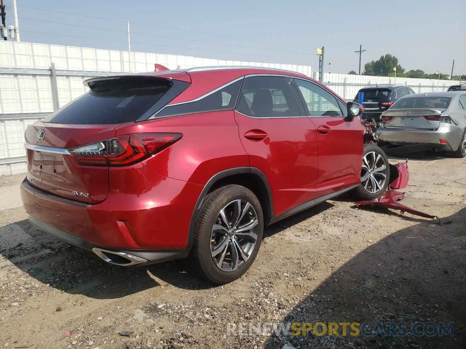 4 Фотография поврежденного автомобиля JTJBZMCA4K2043125 LEXUS RX350 2019