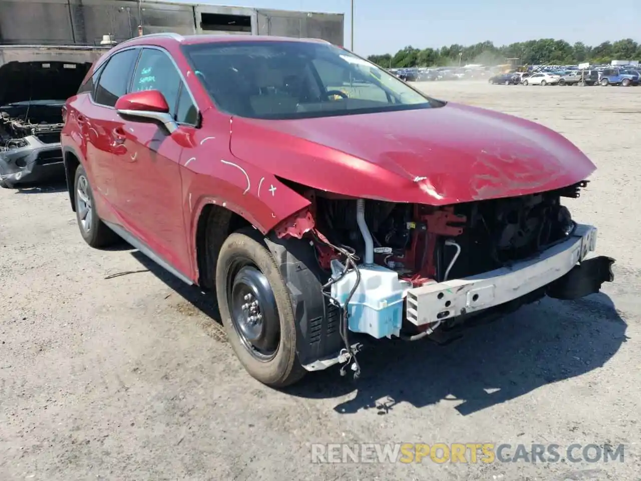 1 Photograph of a damaged car JTJBZMCA8K2040955 LEXUS RX350 2019