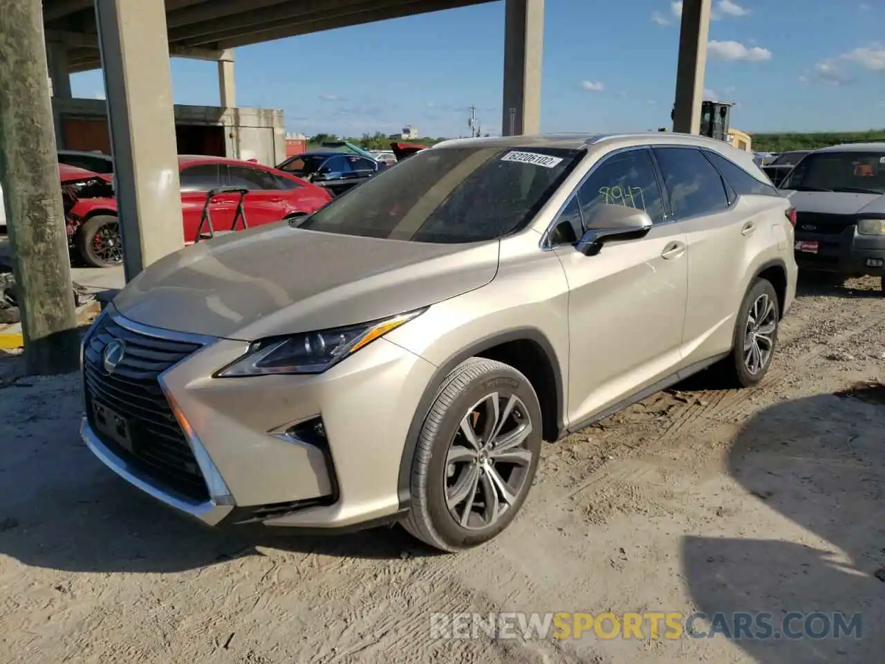 2 Photograph of a damaged car JTJDZKCA1K2017238 LEXUS RX350 2019