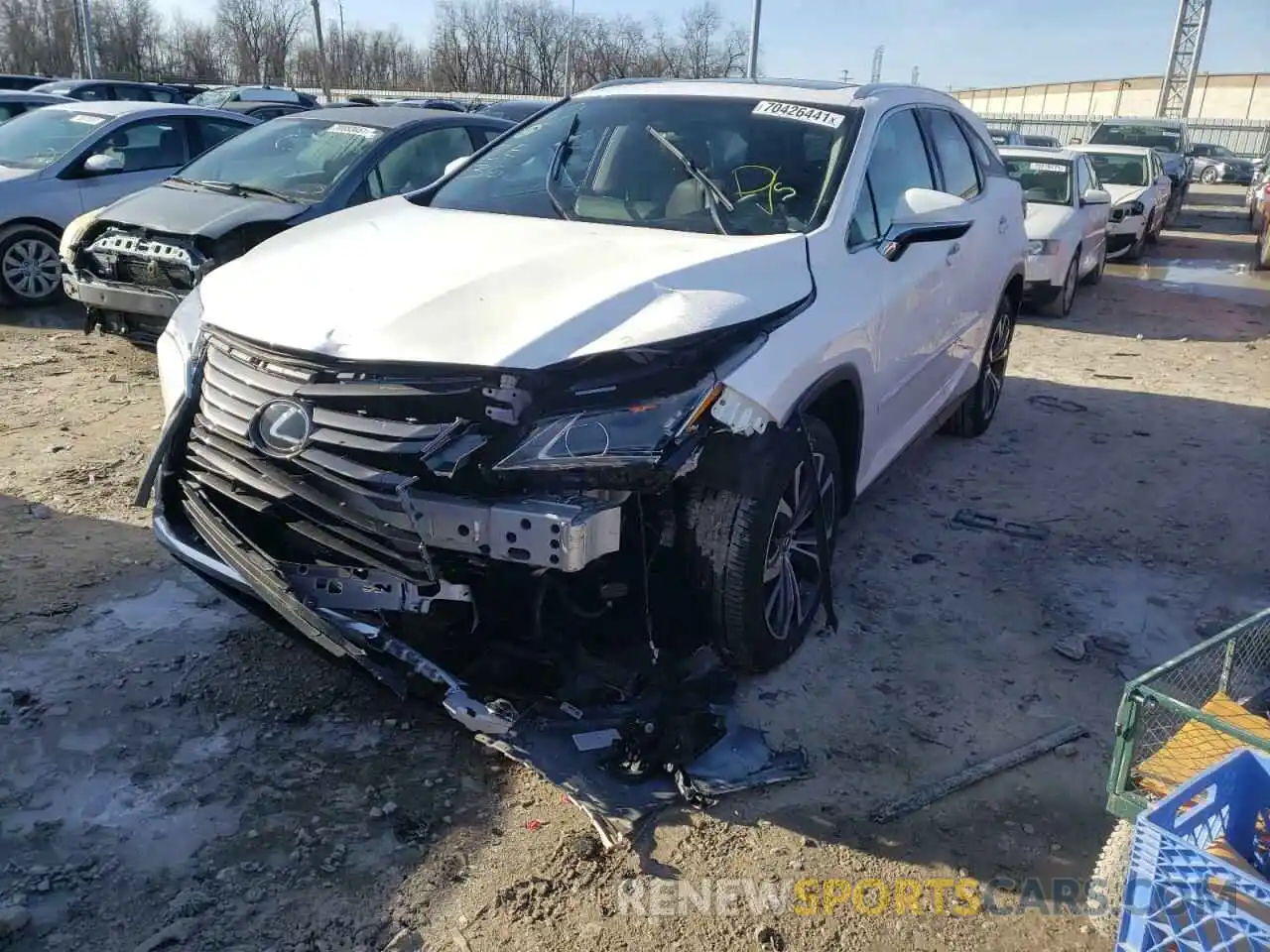 2 Photograph of a damaged car JTJDZKCA1K2019863 LEXUS RX350 2019