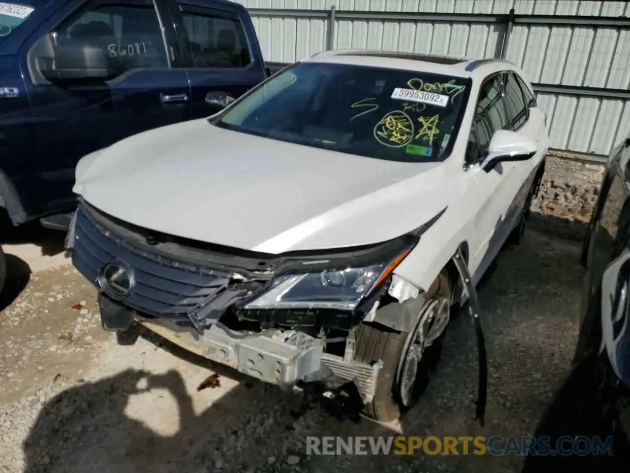 2 Photograph of a damaged car JTJDZKCA2K2015210 LEXUS RX350 2019