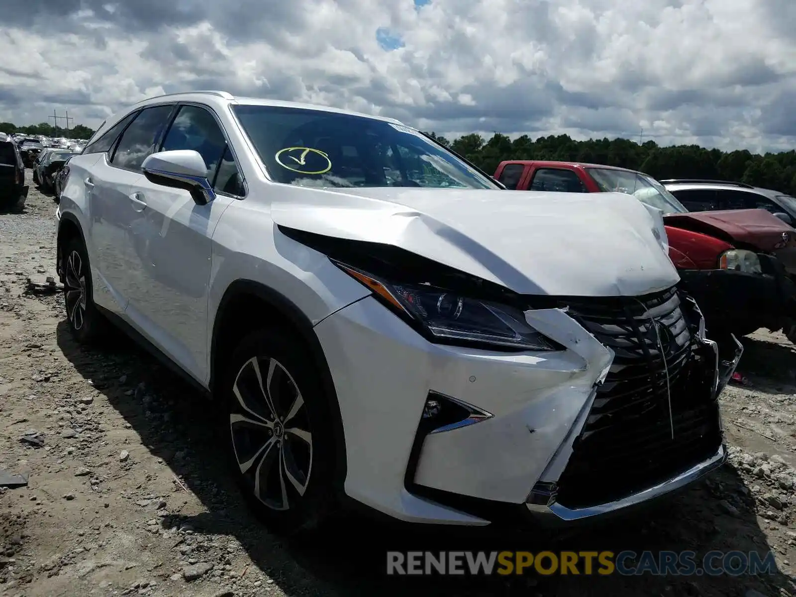 1 Photograph of a damaged car JTJDZKCAXK2014984 LEXUS RX350 2019