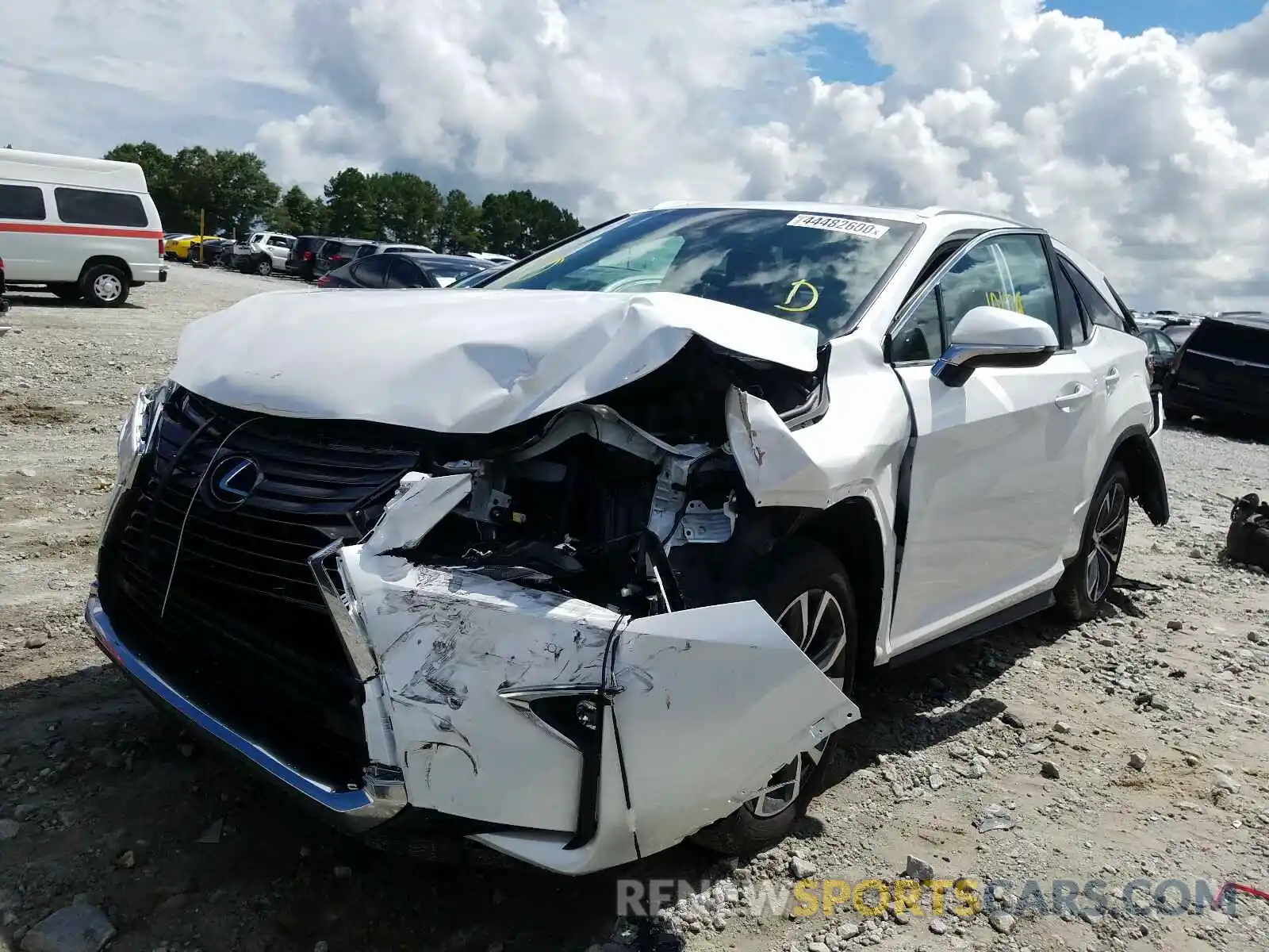 2 Photograph of a damaged car JTJDZKCAXK2014984 LEXUS RX350 2019