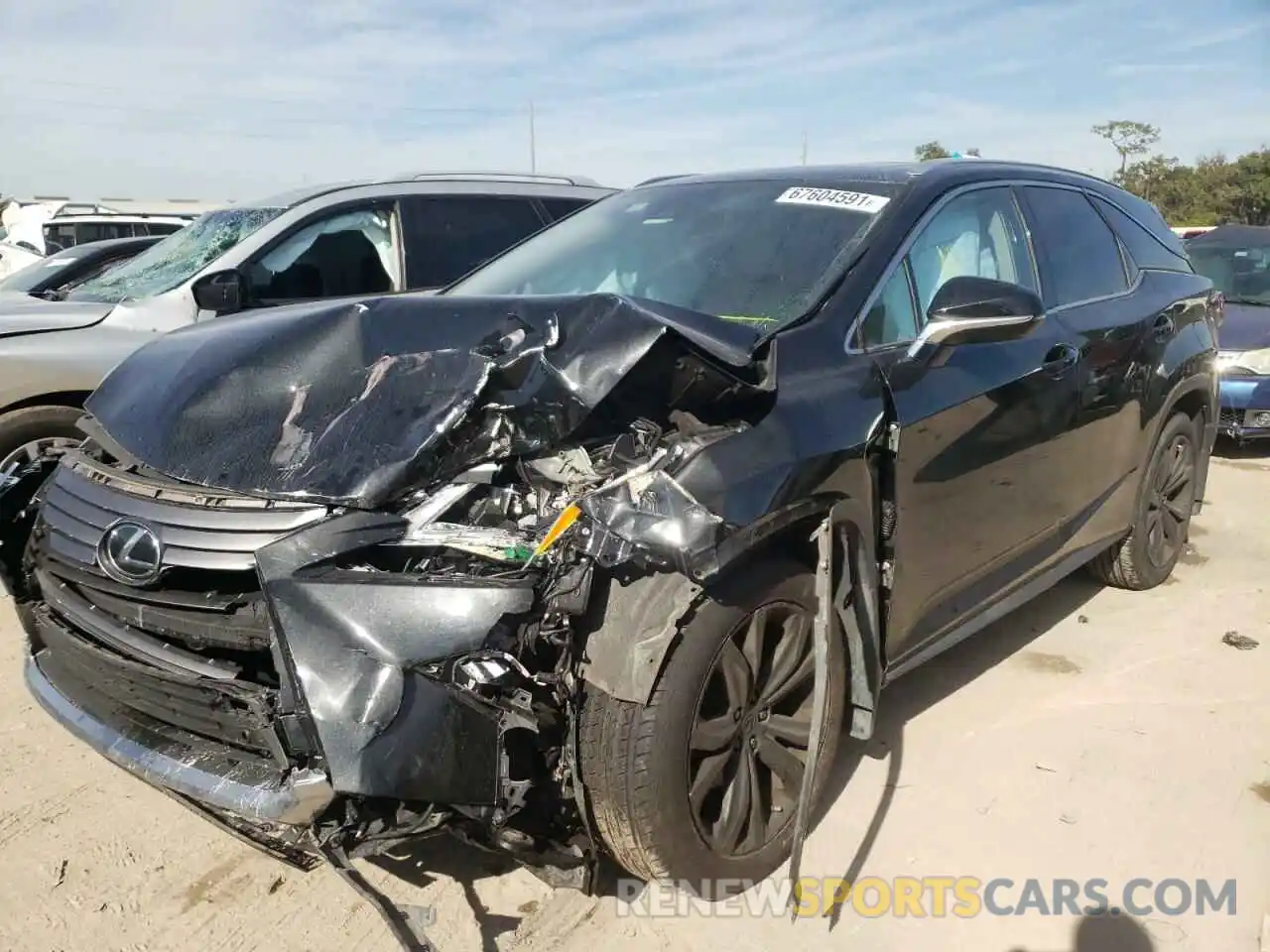 2 Photograph of a damaged car JTJDZKCAXK2018193 LEXUS RX350 2019