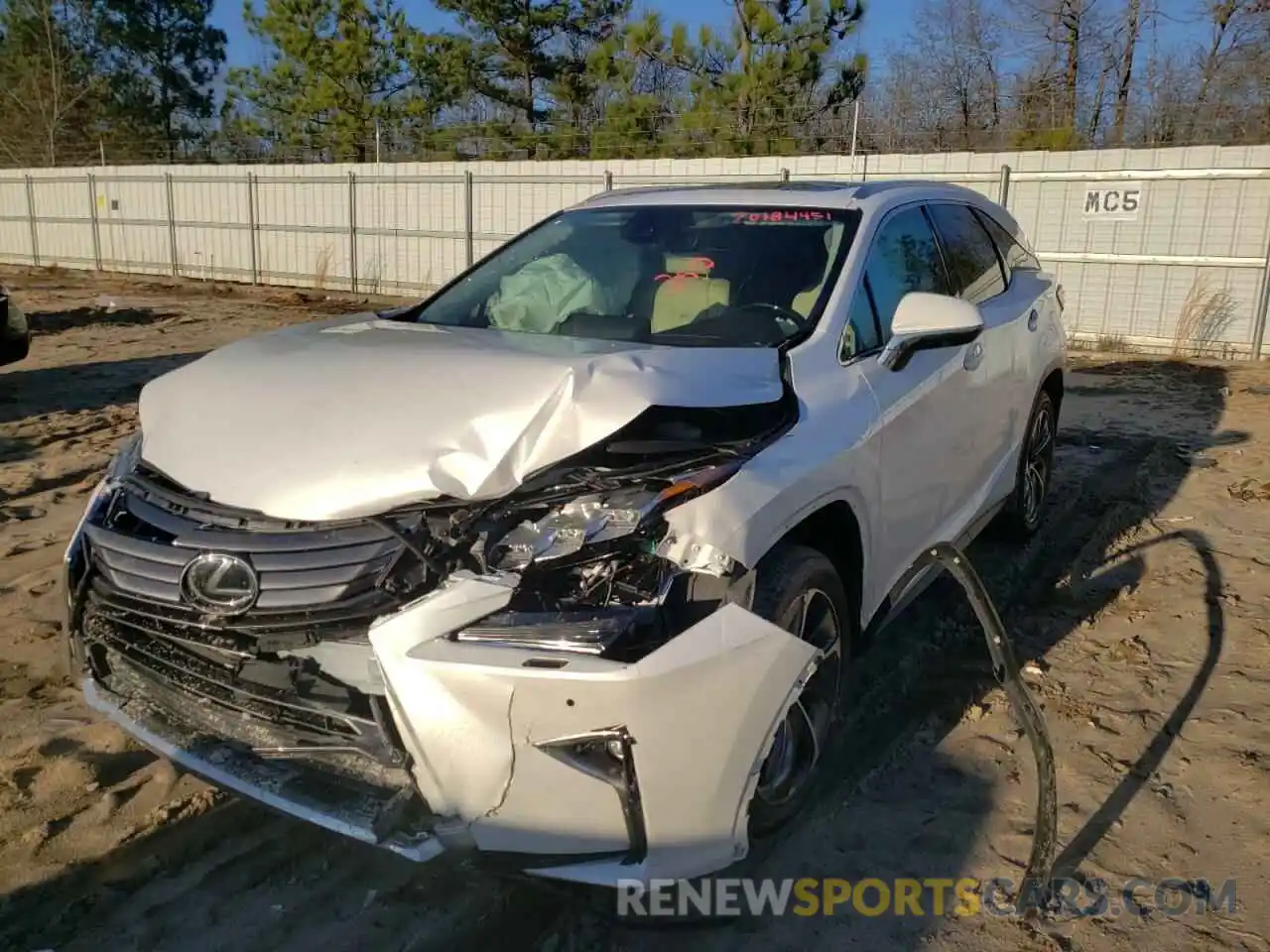 2 Photograph of a damaged car JTJGZKCA3K2009798 LEXUS RX350 2019