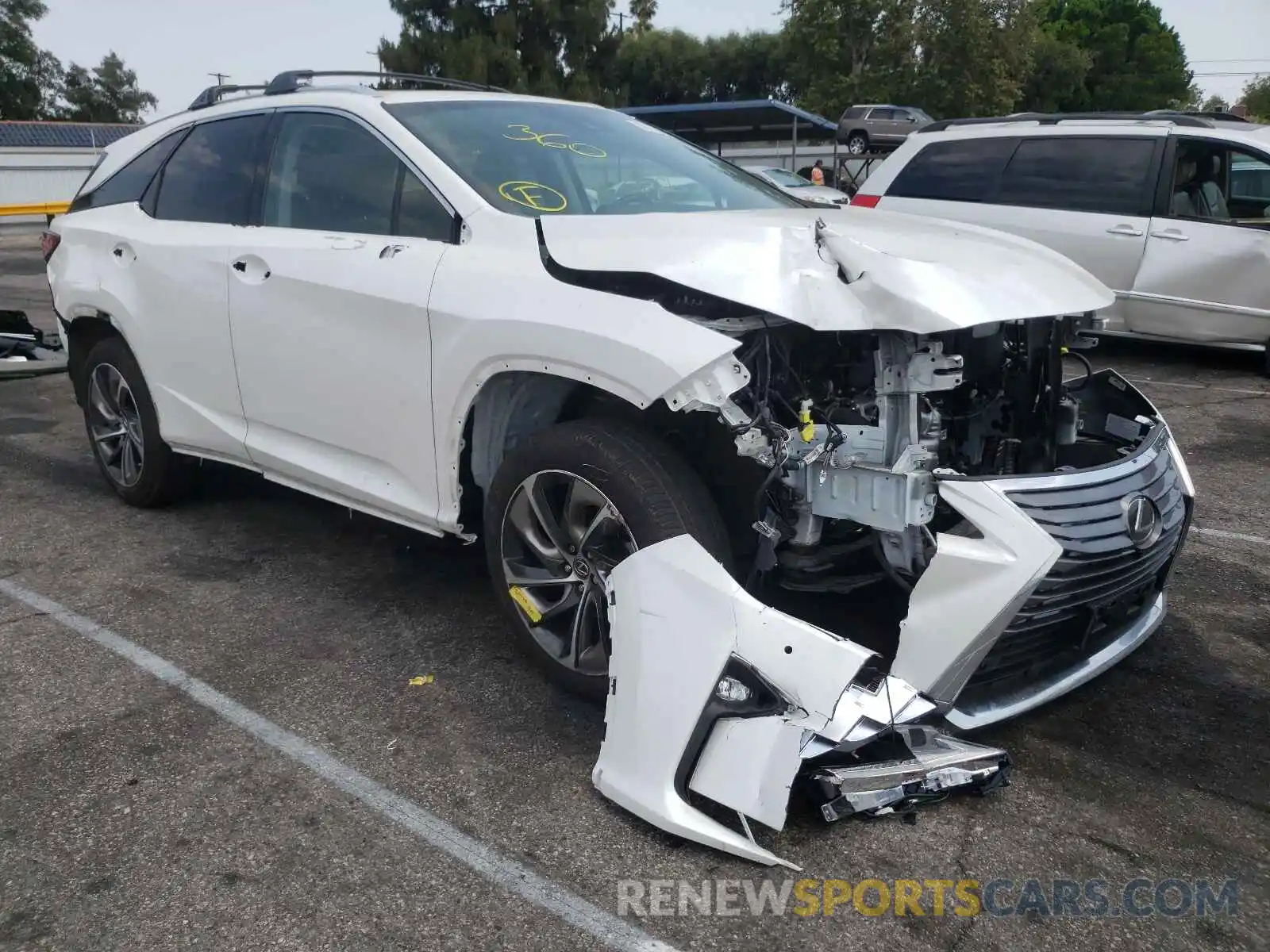 1 Photograph of a damaged car JTJGZKCA5K2012492 LEXUS RX350 2019