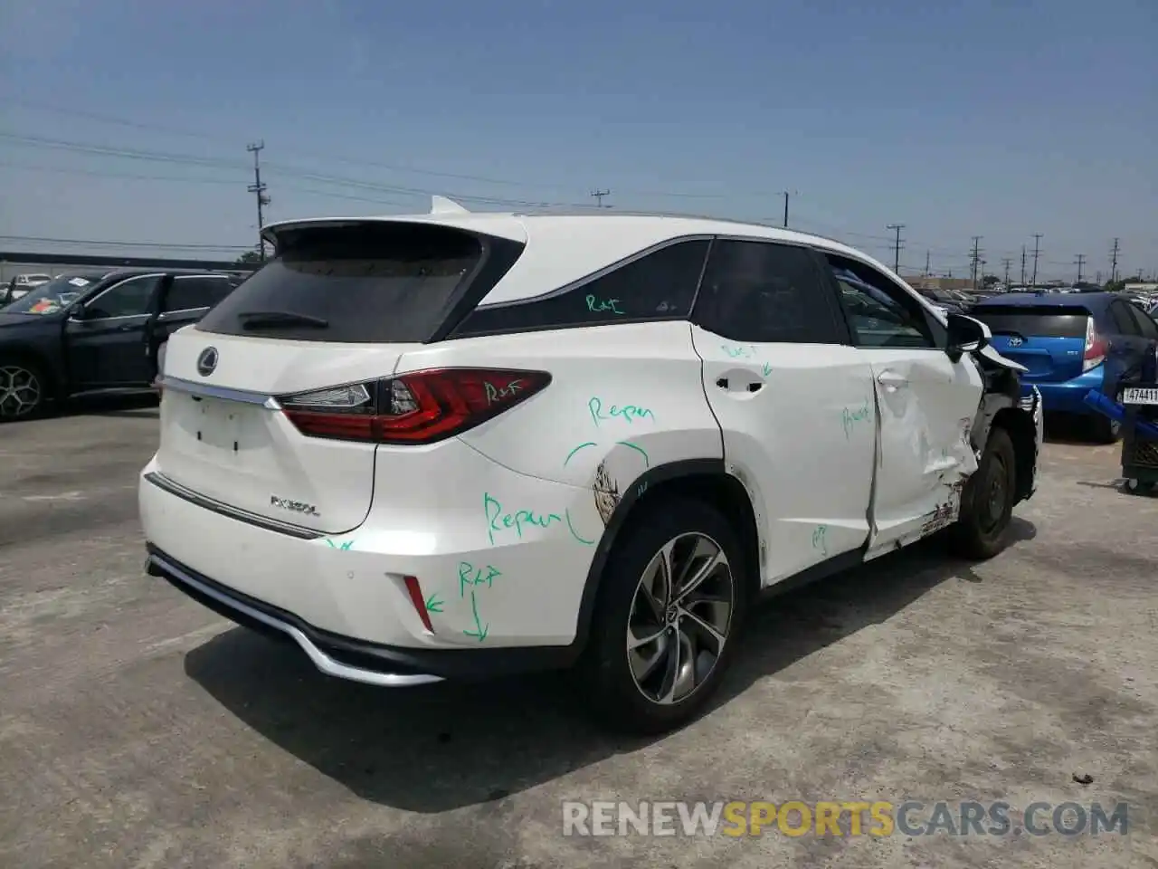 4 Фотография поврежденного автомобиля JTJGZKCA5K2013657 LEXUS RX350 2019