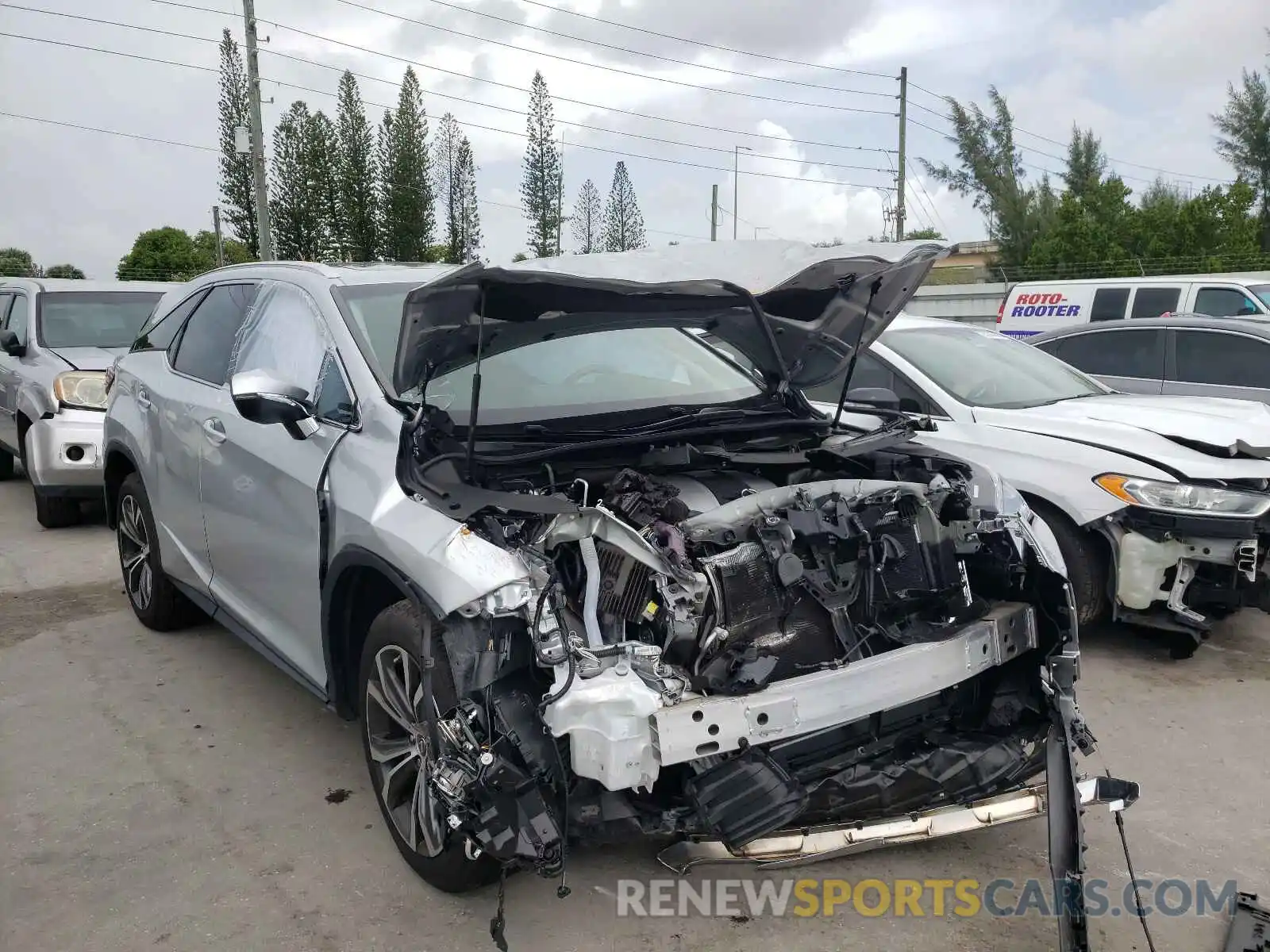 1 Photograph of a damaged car JTJGZKCA6K2011402 LEXUS RX350 2019