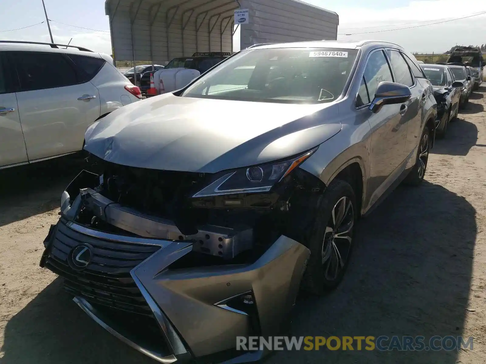 2 Photograph of a damaged car JTJGZKCA8K2010655 LEXUS RX350 2019