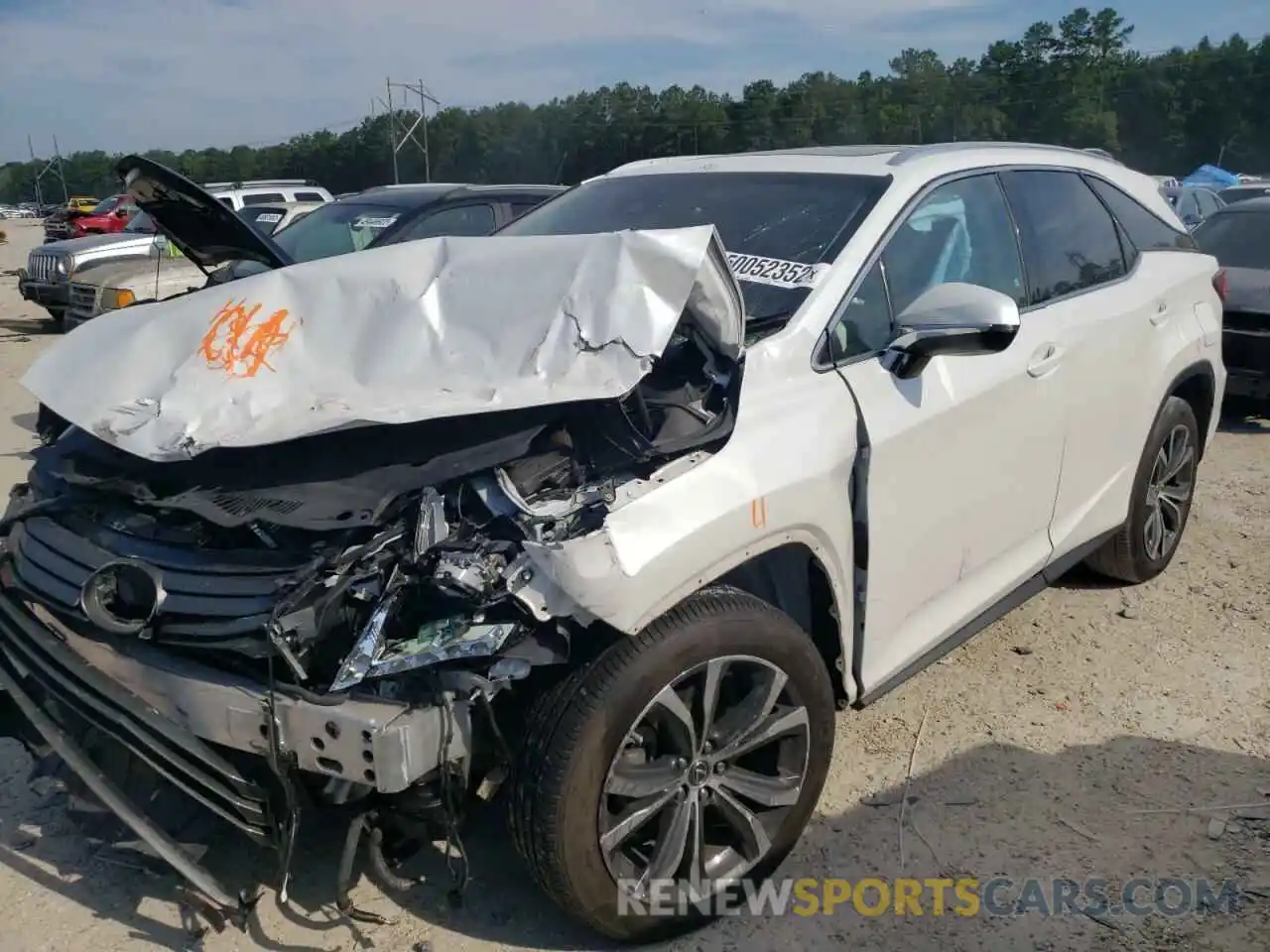 2 Photograph of a damaged car JTJGZKCAXK2010656 LEXUS RX350 2019