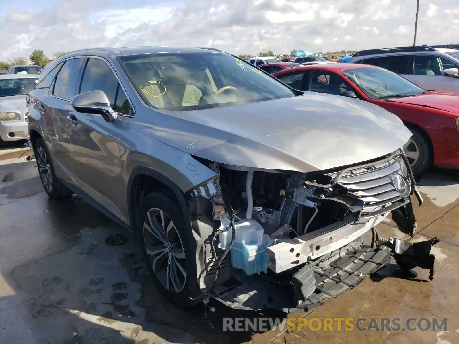 1 Photograph of a damaged car JTJGZKCAXK2010950 LEXUS RX350 2019