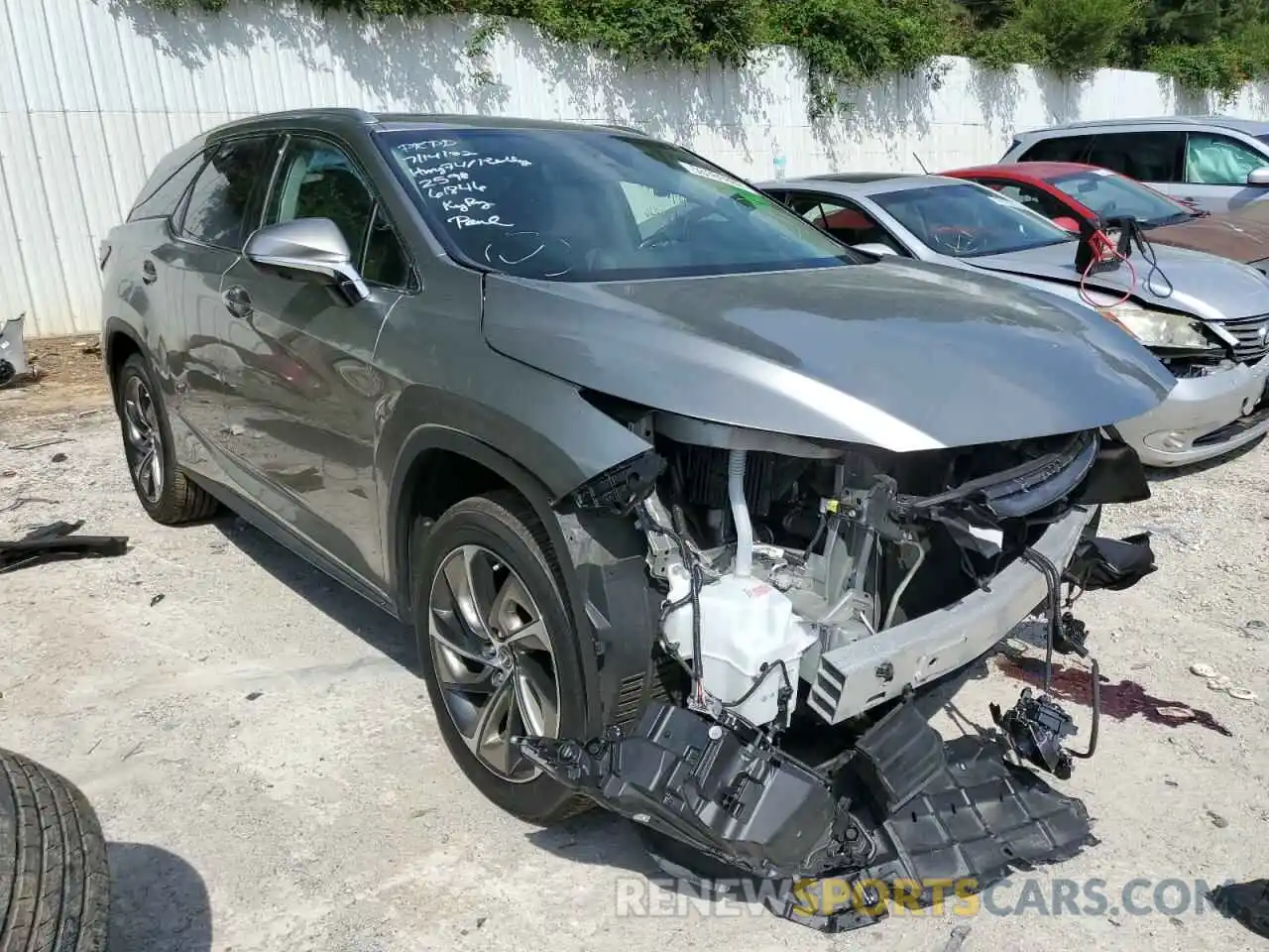 1 Photograph of a damaged car JTJGZKCAXK2012598 LEXUS RX350 2019