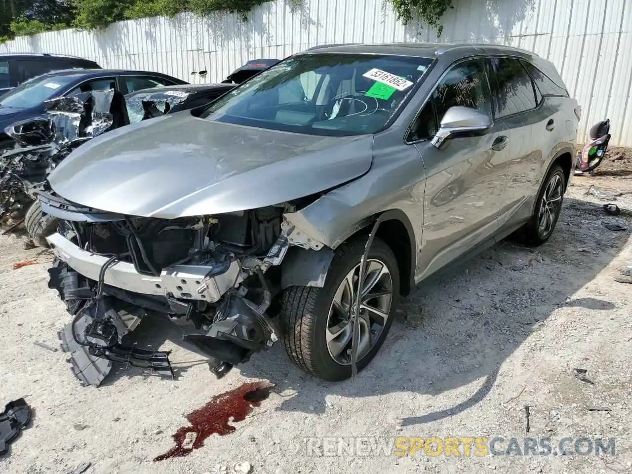 2 Photograph of a damaged car JTJGZKCAXK2012598 LEXUS RX350 2019