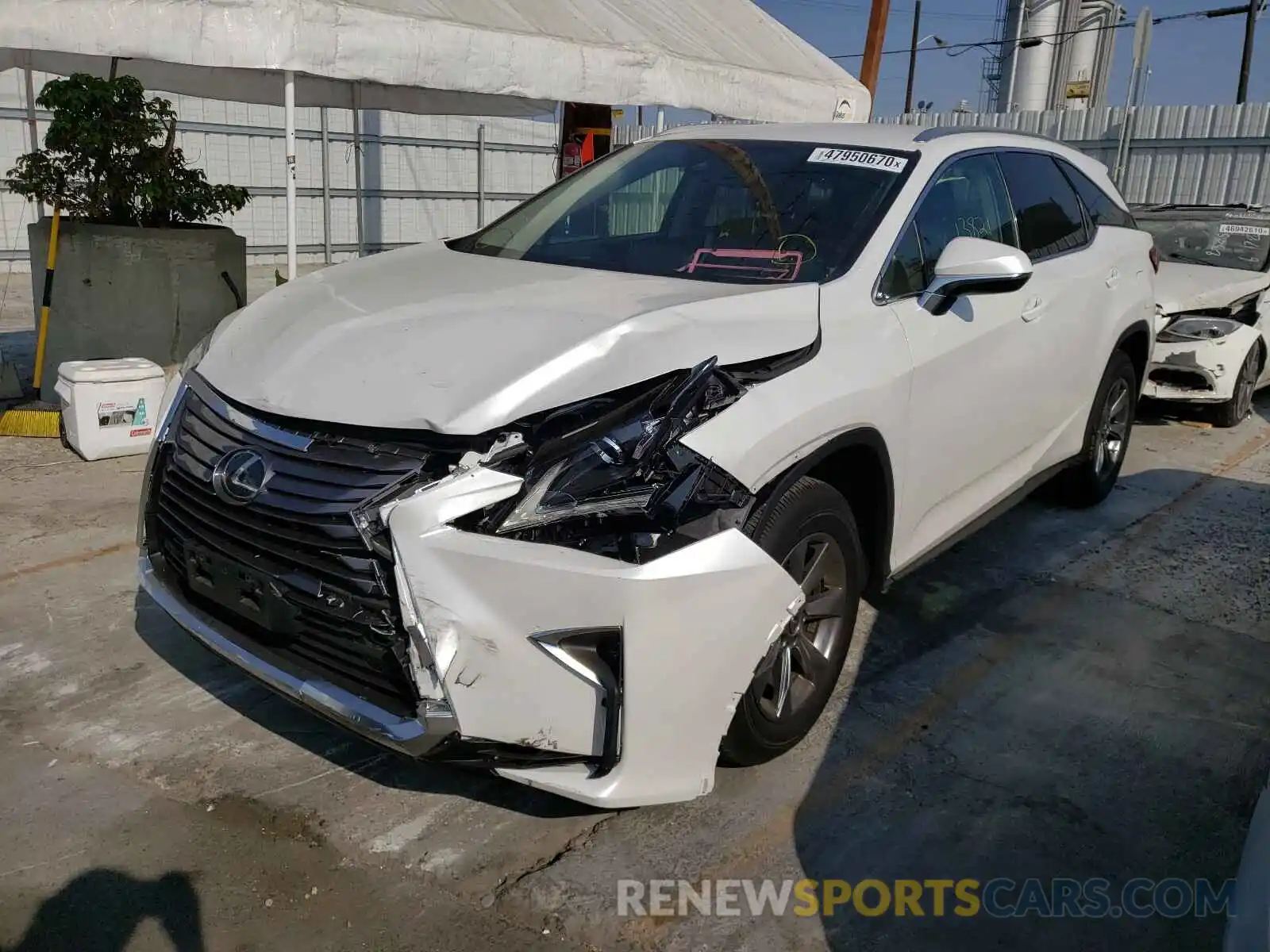 2 Фотография поврежденного автомобиля JTJGZKCAXK2013217 LEXUS RX350 2019