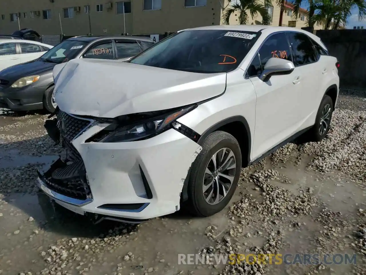 2 Photograph of a damaged car 2T2AZMAA0LC157316 LEXUS RX350 2020