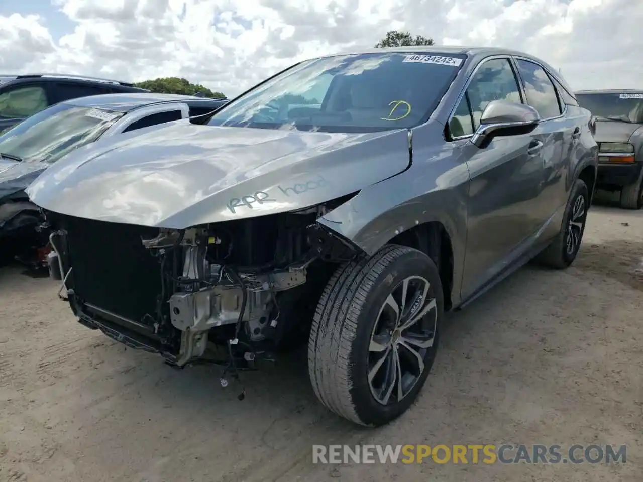 2 Photograph of a damaged car 2T2AZMAA4LC176466 LEXUS RX350 2020