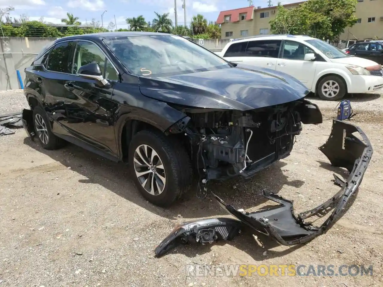 1 Photograph of a damaged car 2T2AZMAA6LC166151 LEXUS RX350 2020