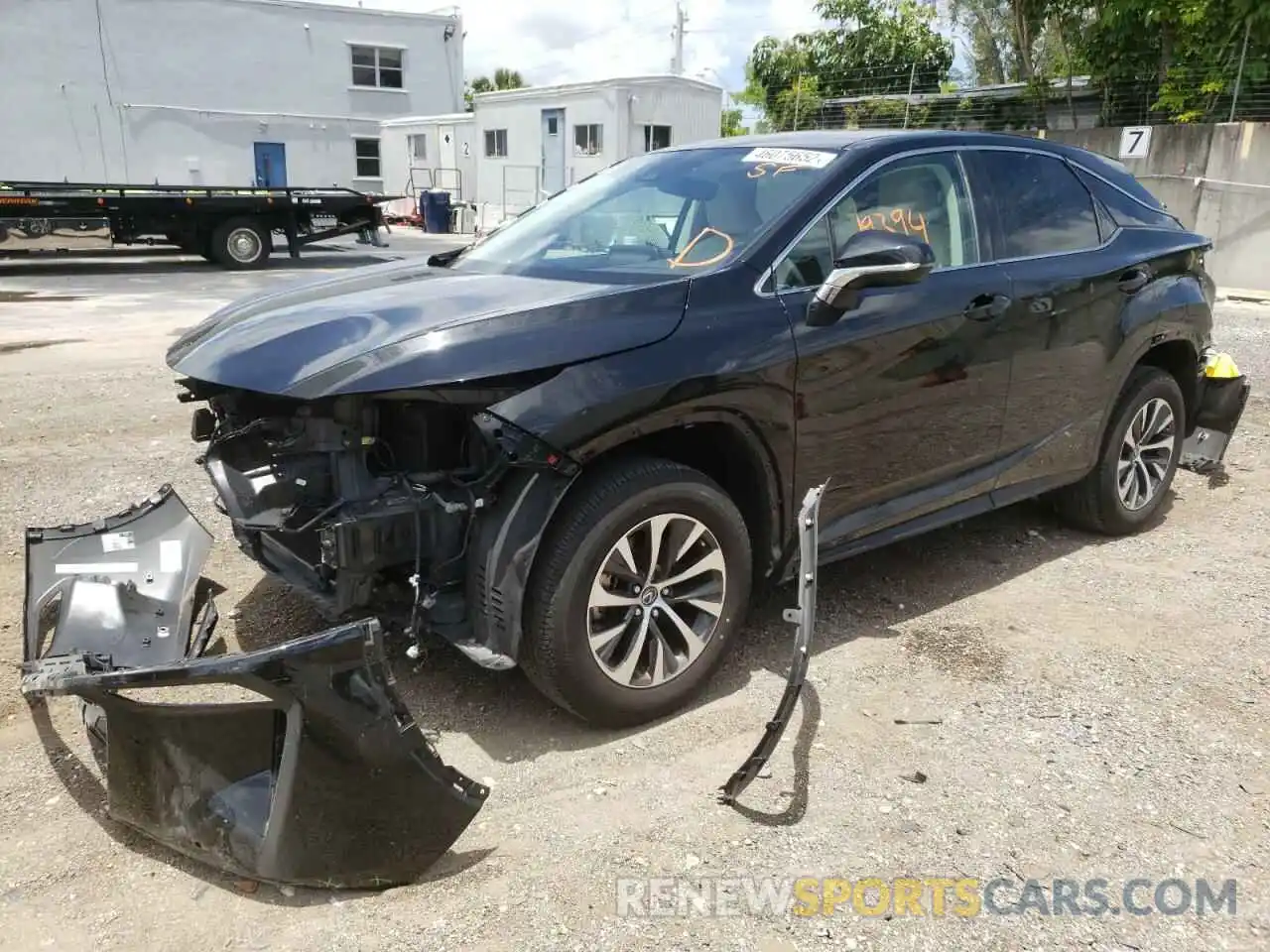 2 Photograph of a damaged car 2T2AZMAA6LC166151 LEXUS RX350 2020