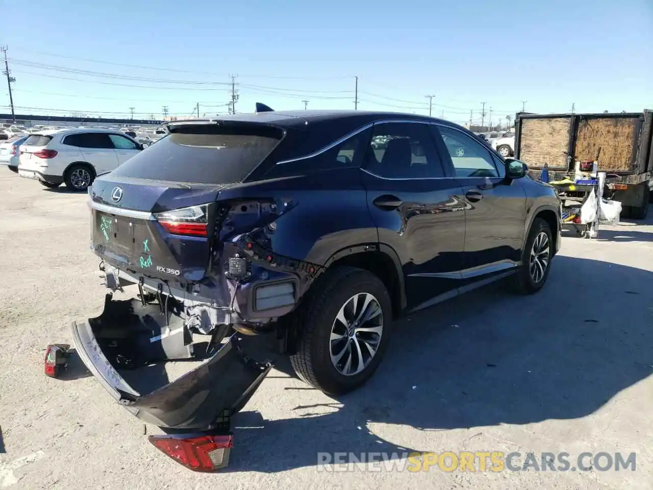 4 Photograph of a damaged car 2T2AZMAA7LC175425 LEXUS RX350 2020