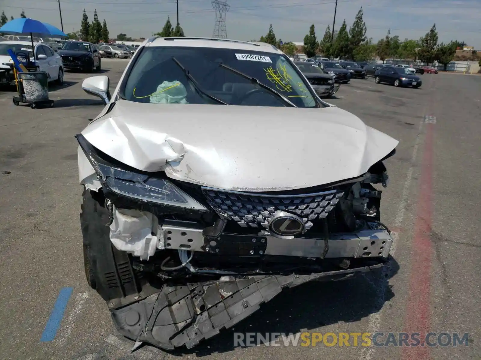 9 Photograph of a damaged car 2T2AZMAA9LC152485 LEXUS RX350 2020