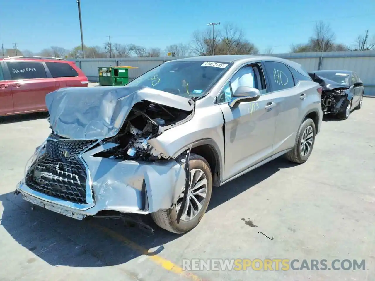 2 Photograph of a damaged car 2T2AZMAAXLC173796 LEXUS RX350 2020