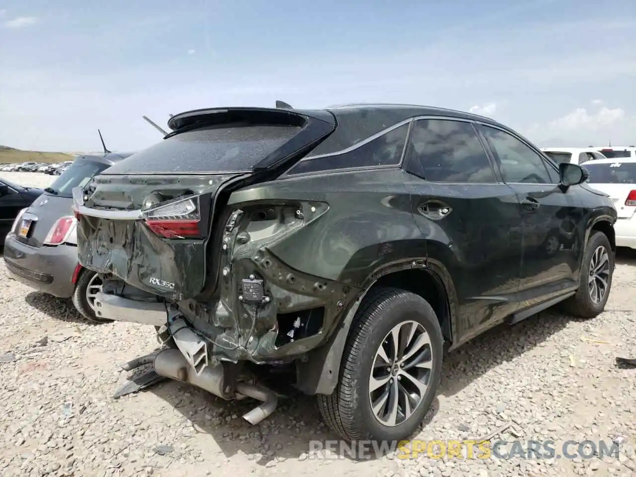 4 Фотография поврежденного автомобиля 2T2AZMDA2LC255291 LEXUS RX350 2020