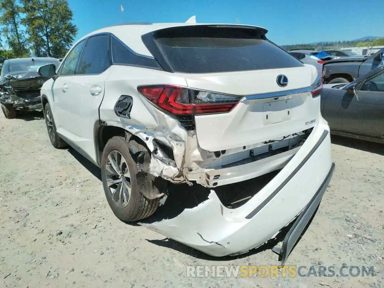 3 Photograph of a damaged car 2T2AZMDA7LC249664 LEXUS RX350 2020