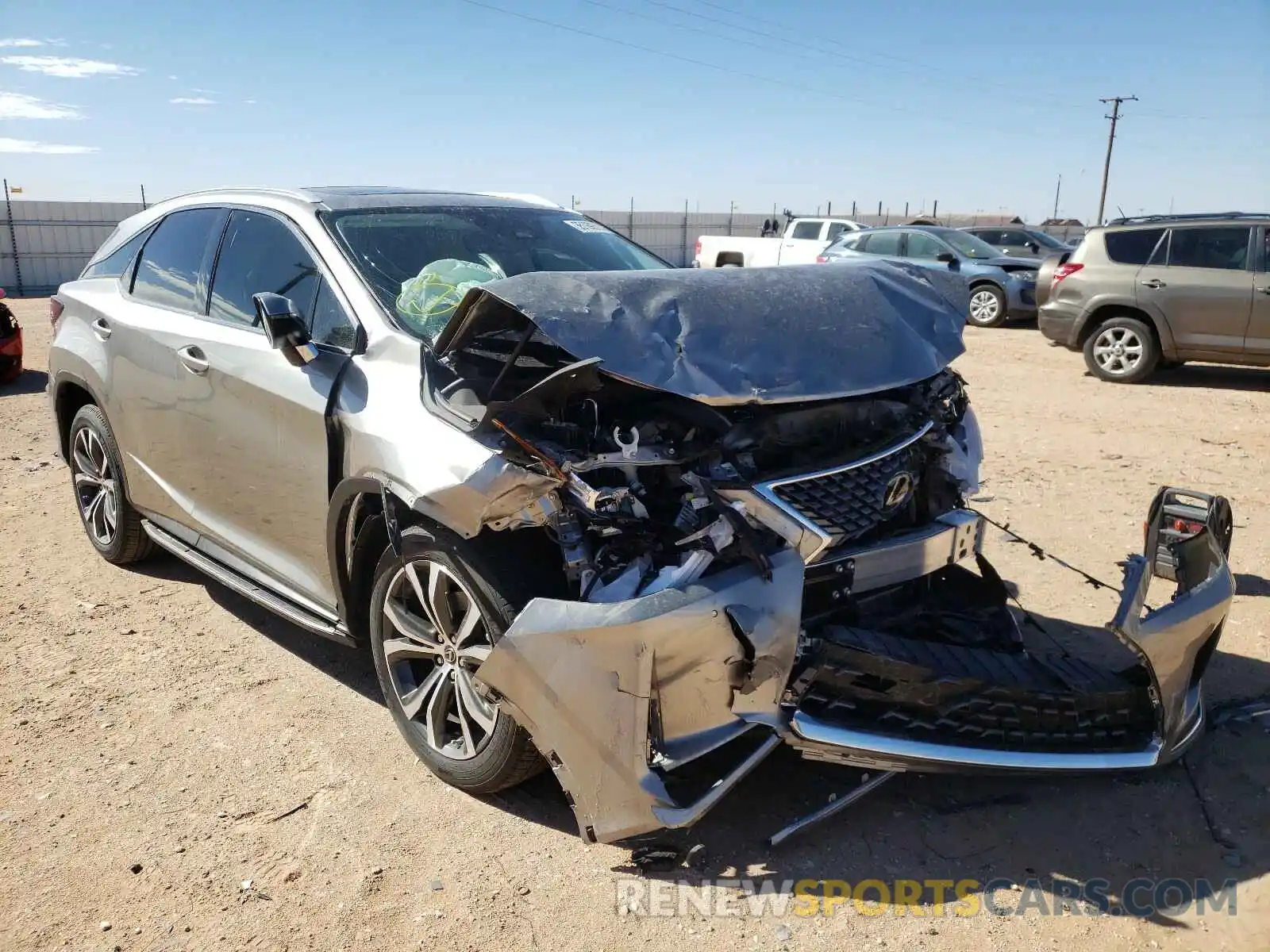 1 Photograph of a damaged car 2T2HZMAA0LC152146 LEXUS RX350 2020