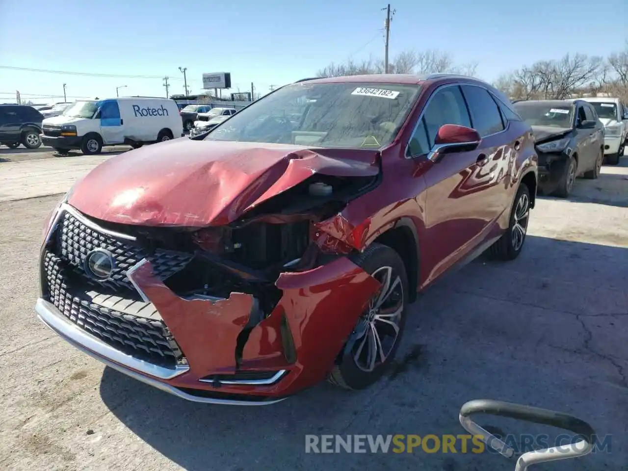 2 Photograph of a damaged car 2T2HZMAA0LC180903 LEXUS RX350 2020