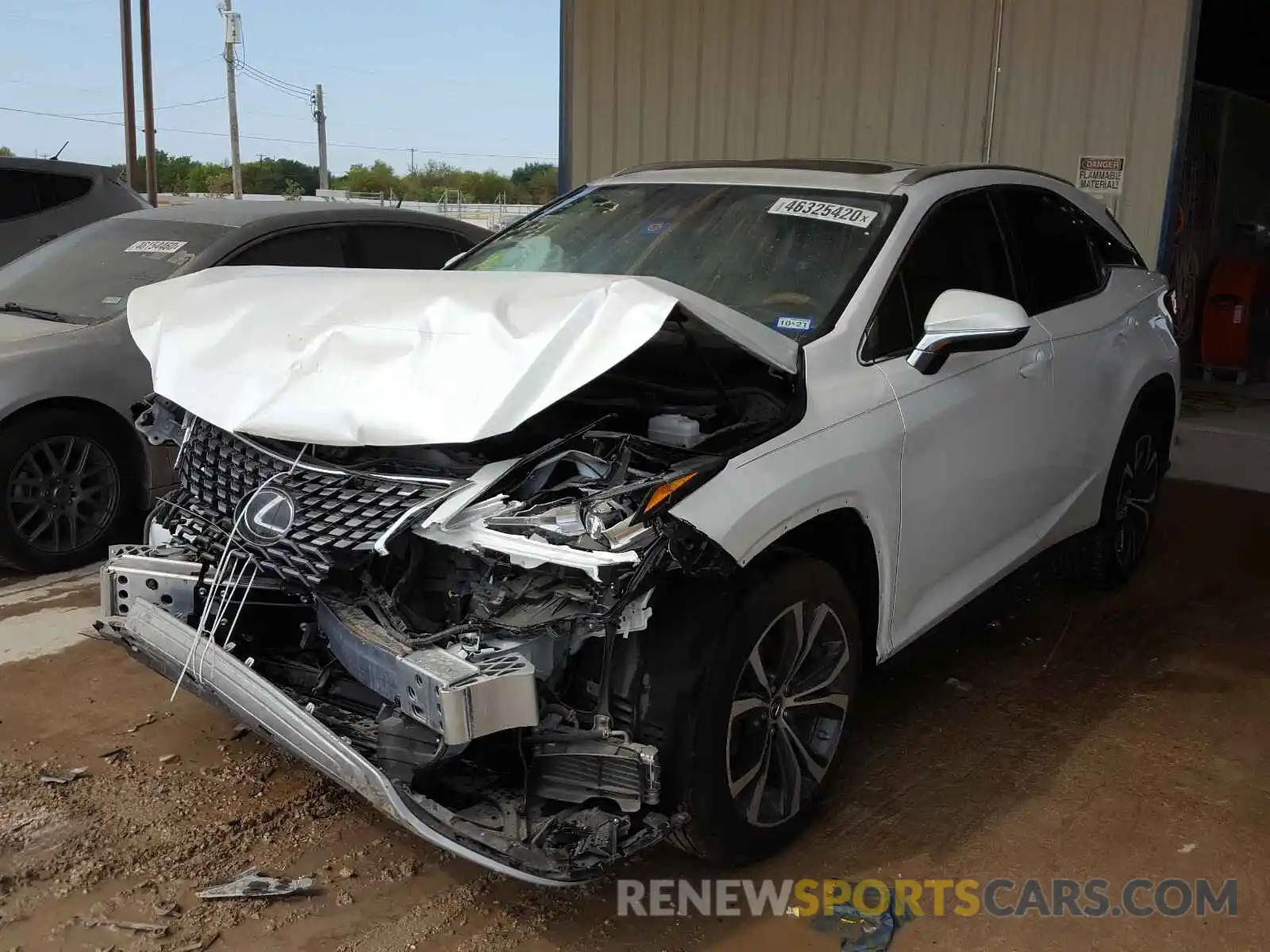 2 Photograph of a damaged car 2T2HZMAA1LC153872 LEXUS RX350 2020