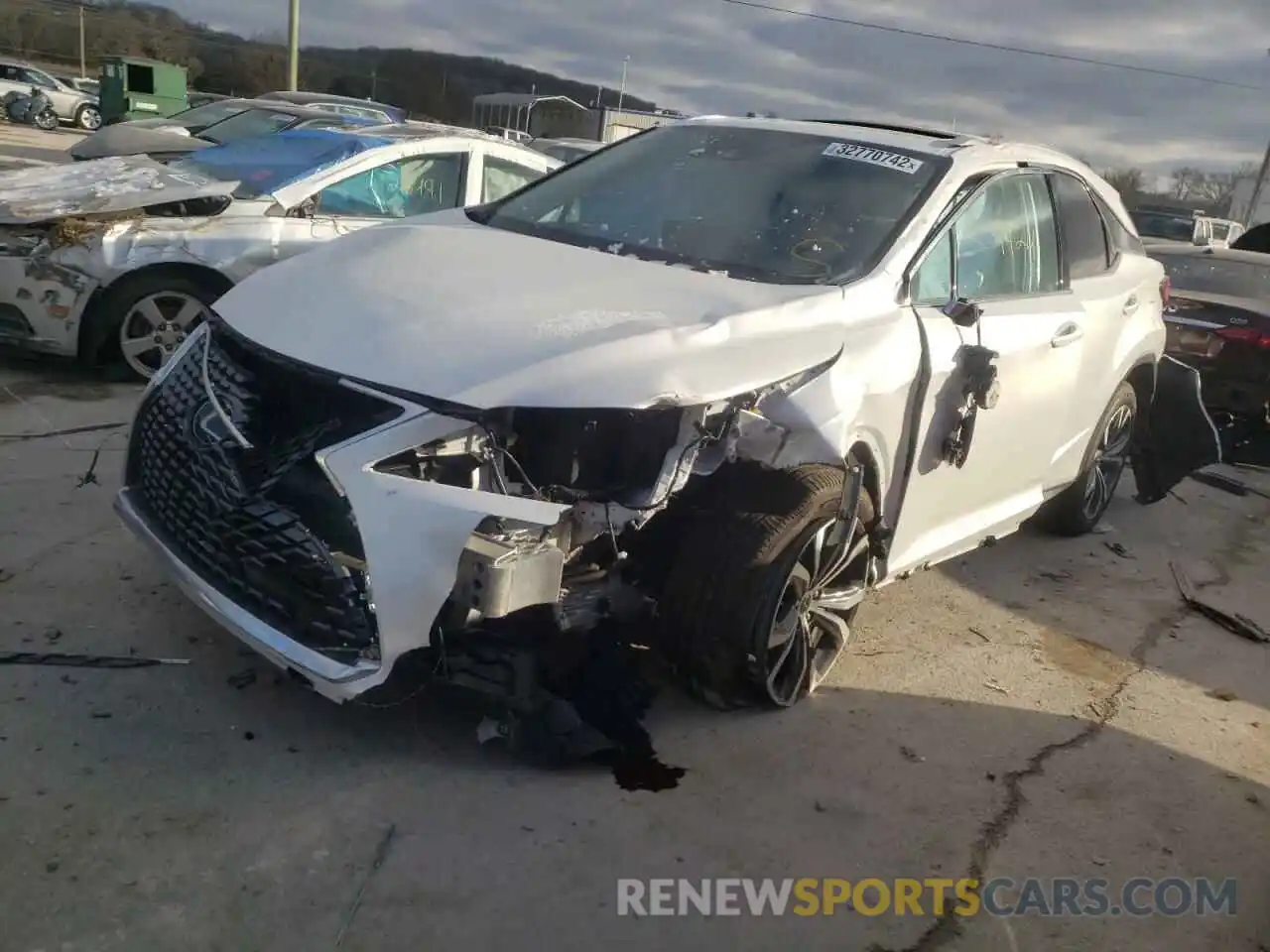 2 Photograph of a damaged car 2T2HZMAA1LC161499 LEXUS RX350 2020