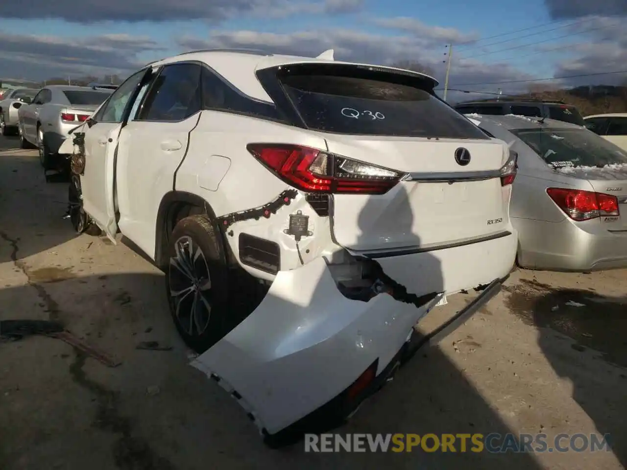 3 Photograph of a damaged car 2T2HZMAA1LC161499 LEXUS RX350 2020