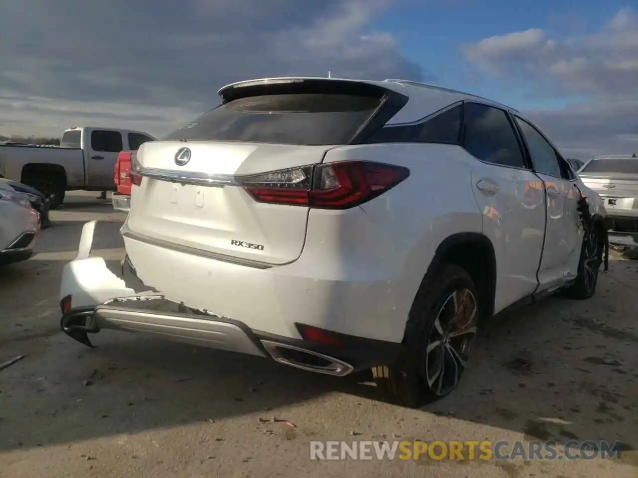 4 Photograph of a damaged car 2T2HZMAA1LC161499 LEXUS RX350 2020