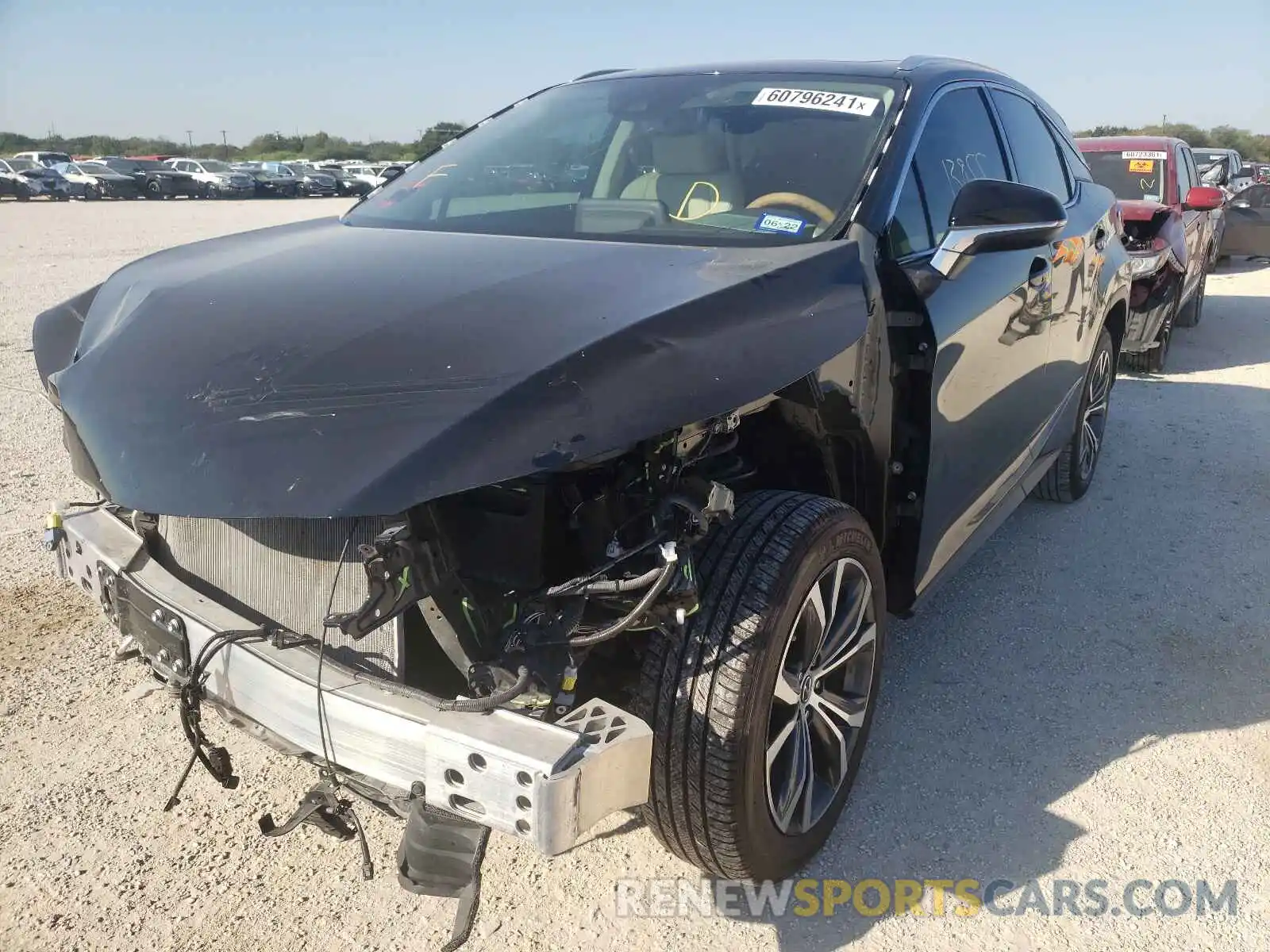 2 Photograph of a damaged car 2T2HZMAA1LC162359 LEXUS RX350 2020