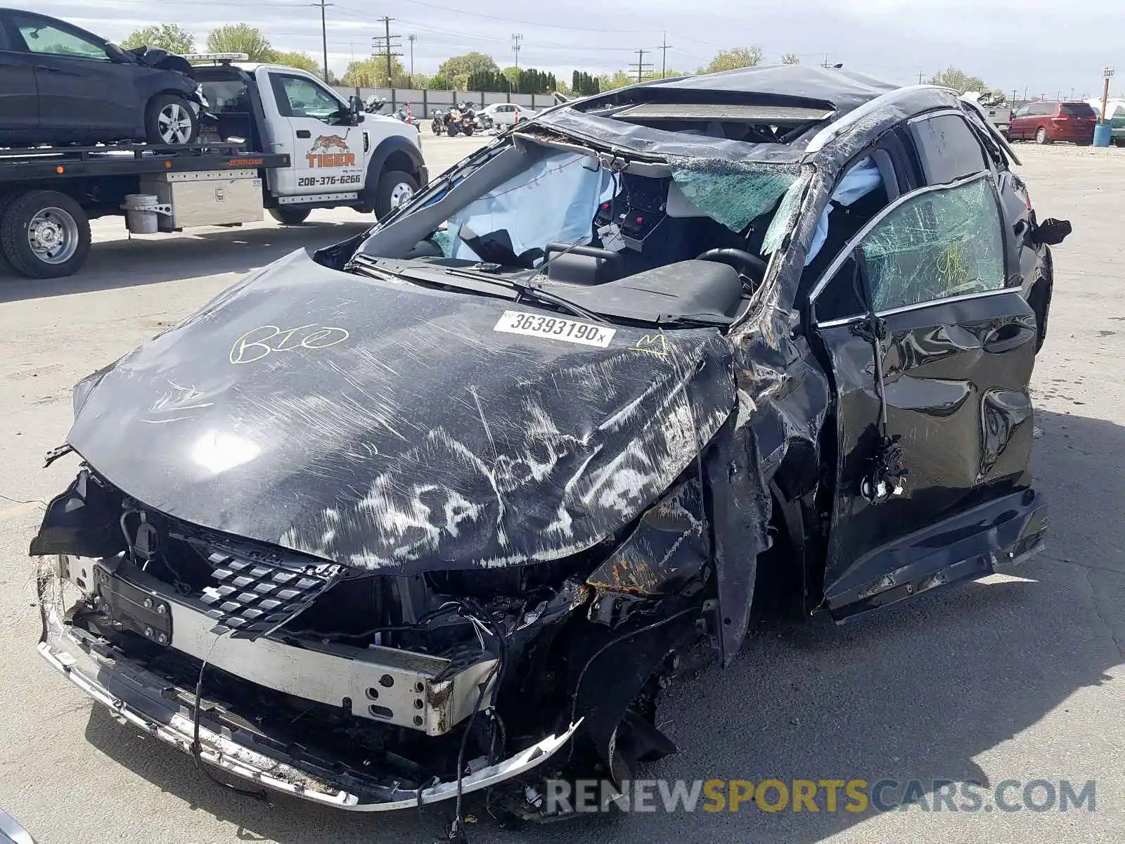 2 Photograph of a damaged car 2T2HZMAA1LC165259 LEXUS RX350 2020